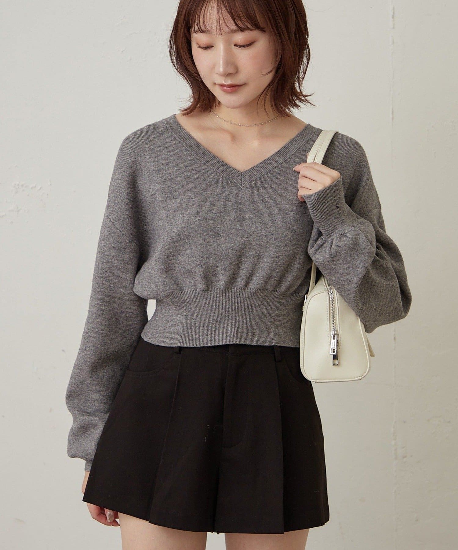 mline(エムライン) [mline]Vコンパクトニット