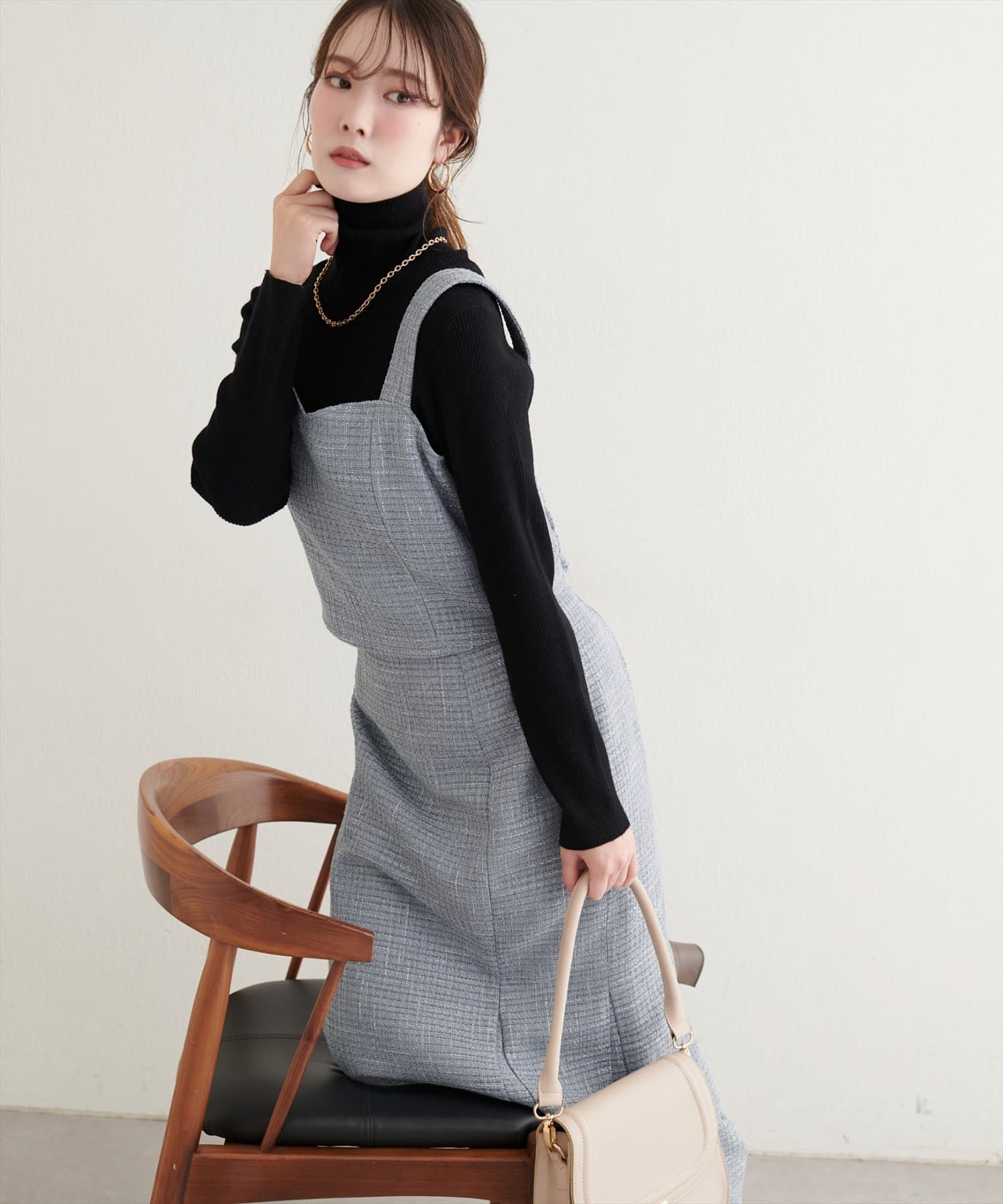 natural couture(ナチュラルクチュール) 〈airi〉ツイードビスチェ