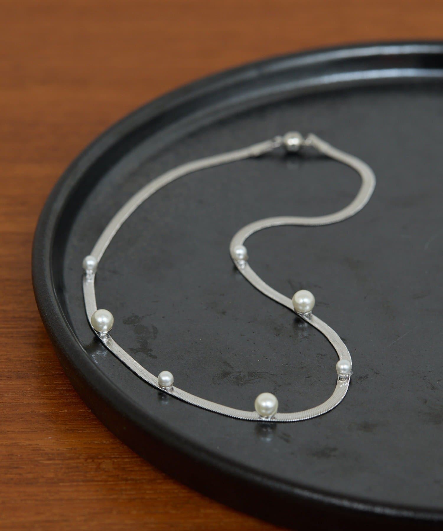 GALLARDAGALANTE(ガリャルダガランテ) パールスネークチェーンネックレス