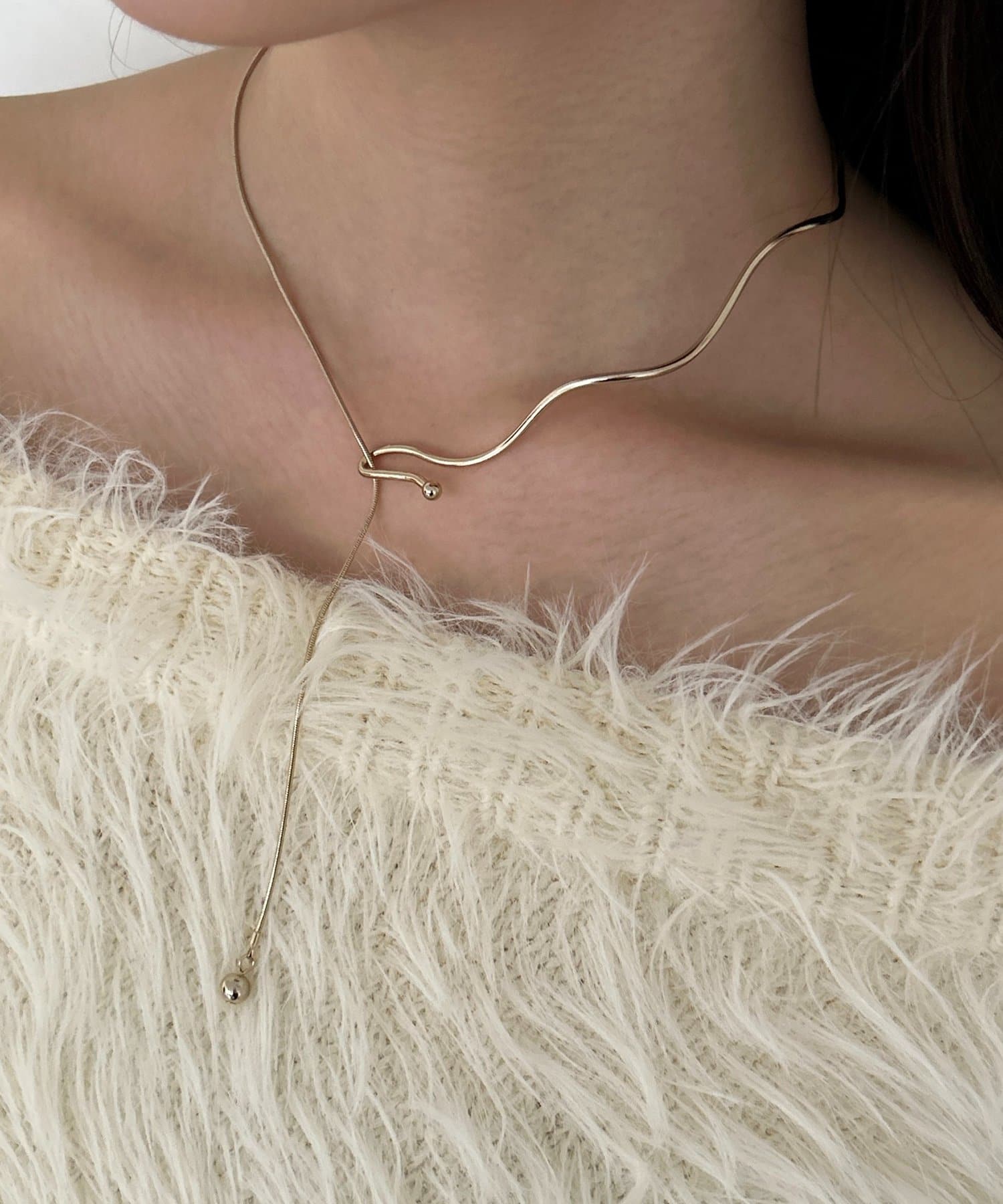 Thevon.(ゼヴォン) 【heilly/ヘイリー】変形Y字チョーカー