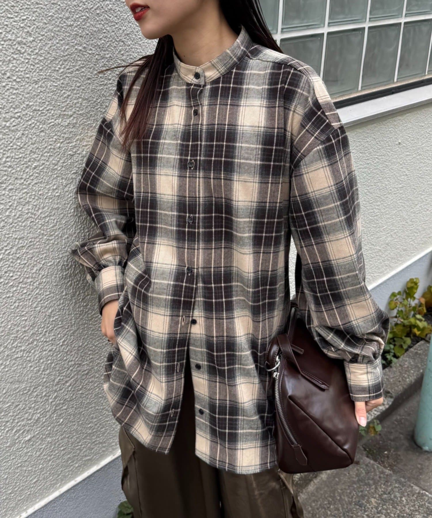 CIAOPANIC TYPY(チャオパニックティピー) ウエストマークチェックオーバーシャツ