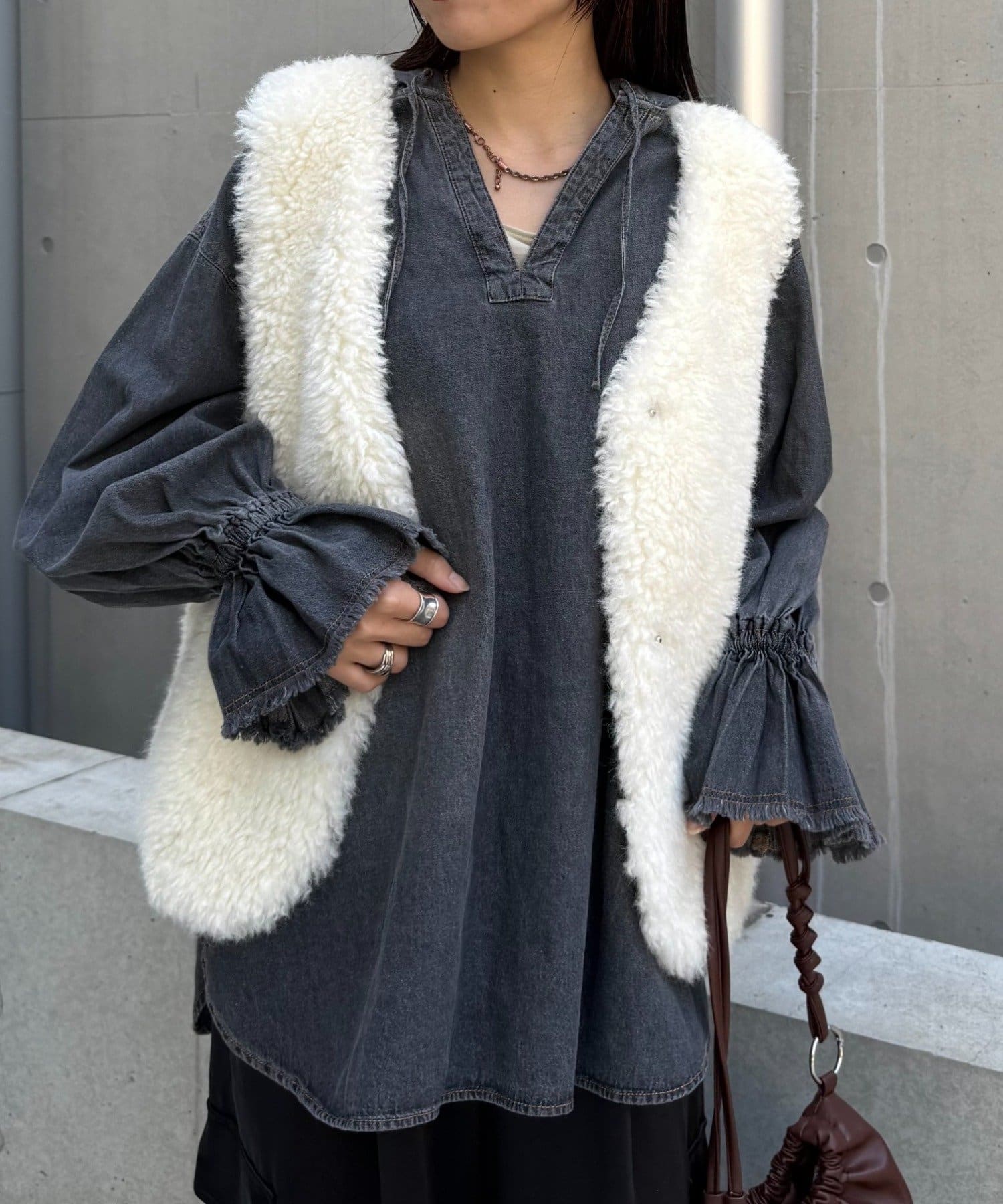 CIAOPANIC TYPY(チャオパニックティピー) デニムフーディーシャツ