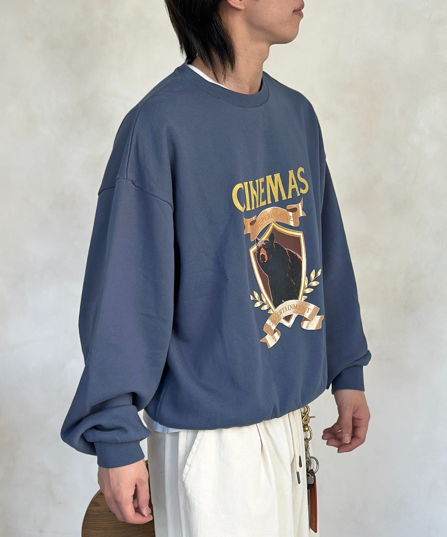 CPCM(シーピーシーエム) 企業ロゴライク加工スウェット