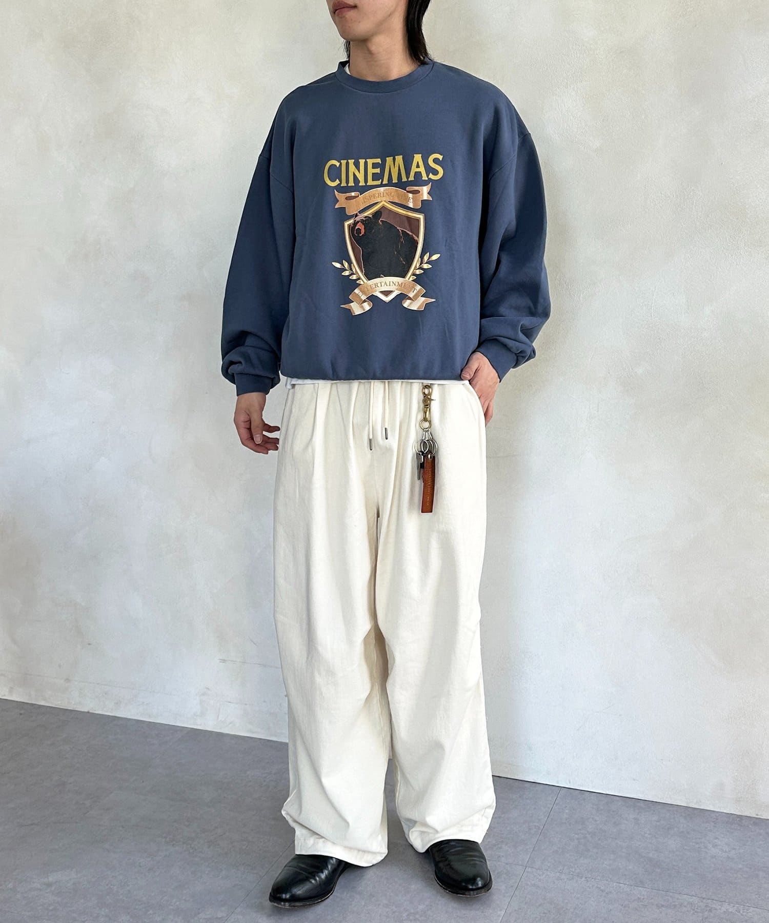 CPCM(シーピーシーエム) 企業ロゴライク加工スウェット