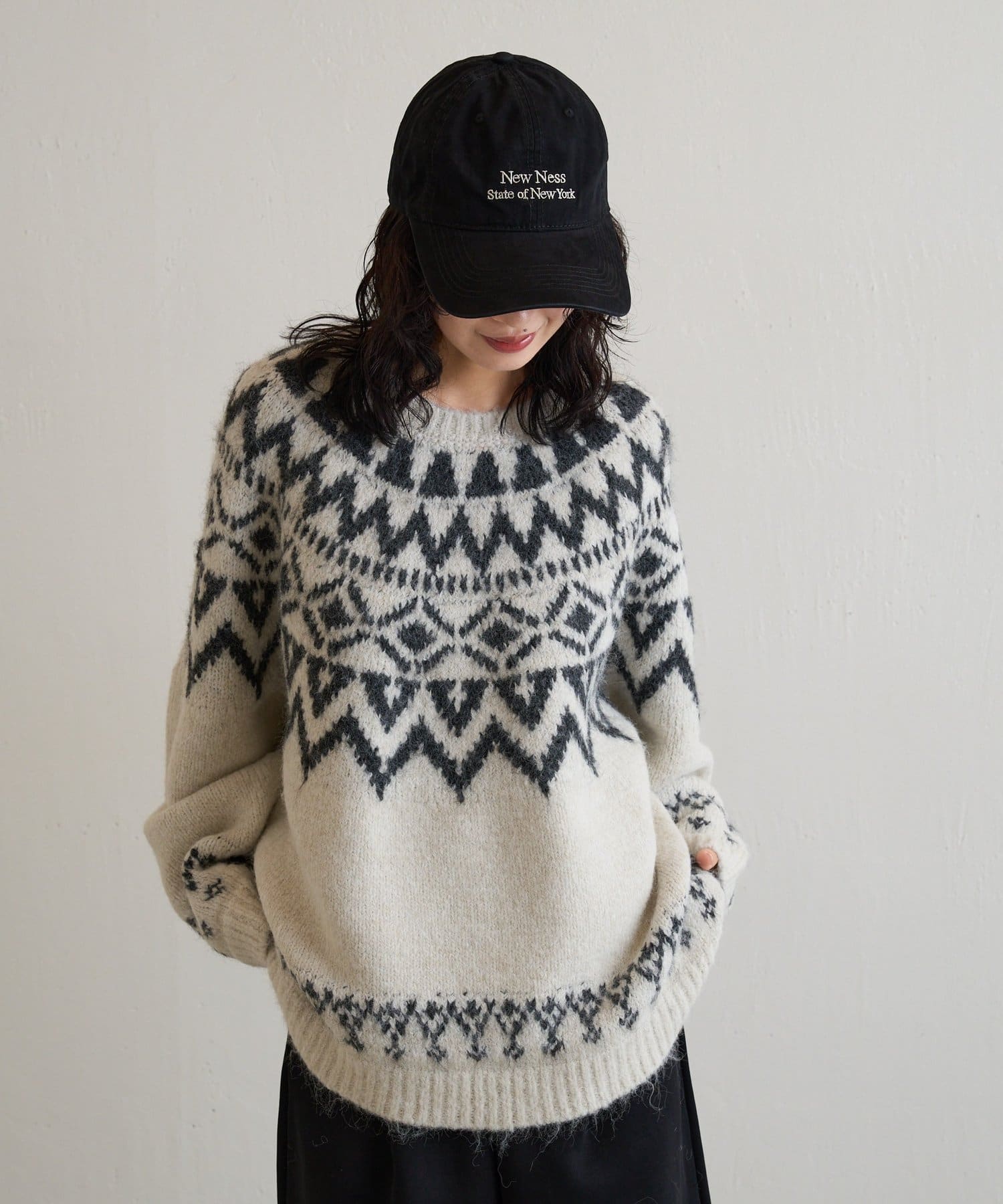 -goocy-(グーシー) ノルディック柄ニット