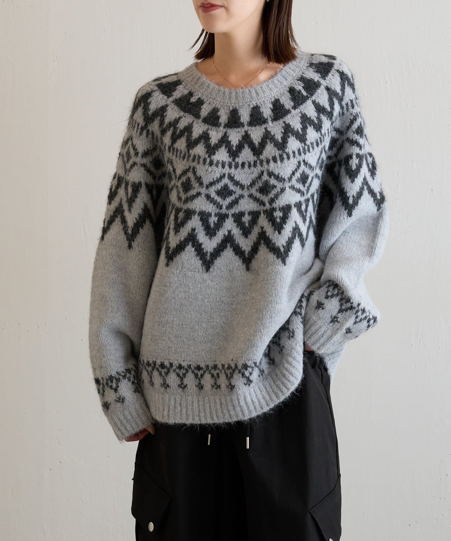 -goocy-(グーシー) ノルディック柄ニット