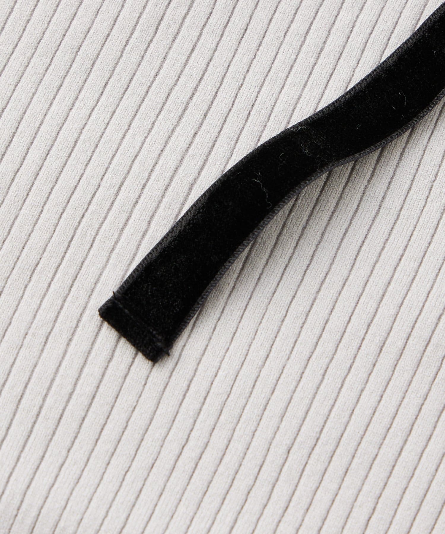 La boutique BonBon(ラブティックボンボン) アンゴラタッチリボンオフショルニット