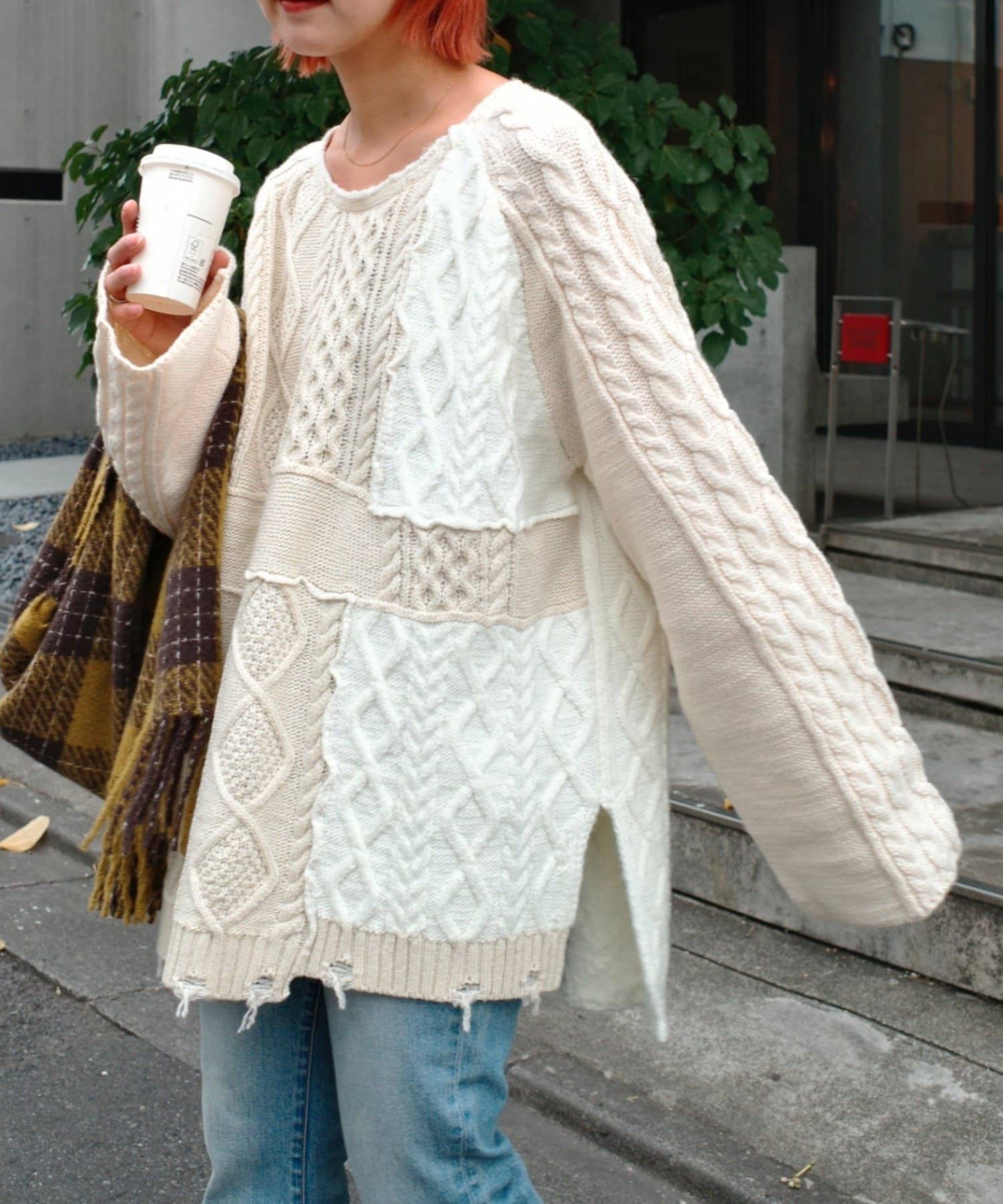 CIAOPANIC TYPY(チャオパニックティピー) 【etsinta/エシンタ】リメイクオーバーラムニット