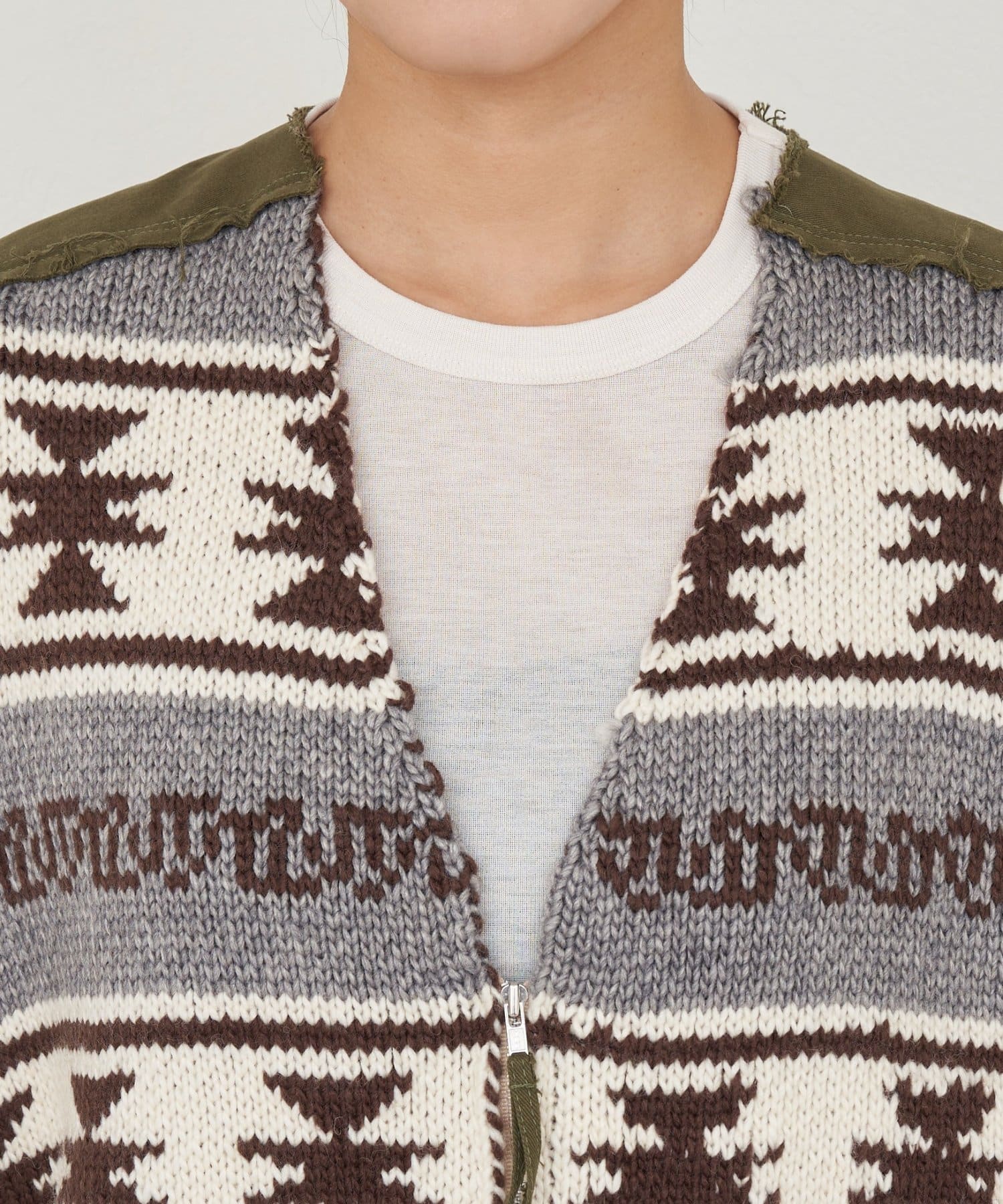 CIAOPANIC TYPY(チャオパニックティピー) 【etsinta/エシンタ】リメイクミリタリーツイルカウチンベスト