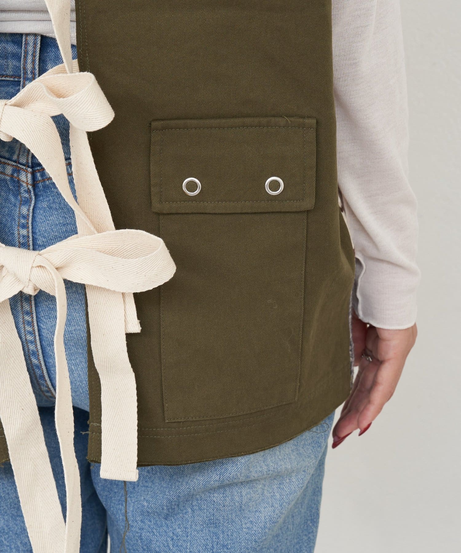 CIAOPANIC TYPY(チャオパニックティピー) 【etsinta/エシンタ】リメイクミリタリーツイルカウチンベスト