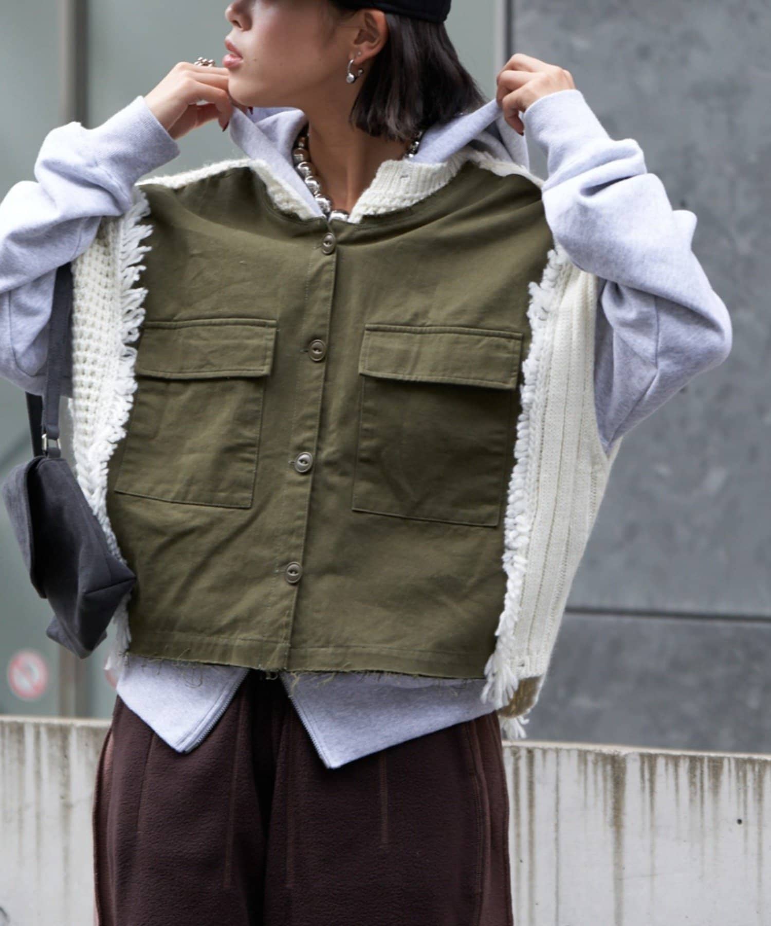 CIAOPANIC TYPY(チャオパニックティピー) 【etsinta/エシンタ】リメイクミリタリーベスト