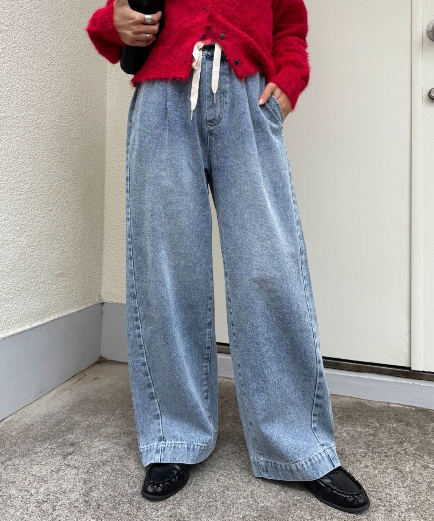 CIAOPANIC TYPY(チャオパニックティピー) 【5サイズ展開/低身長・高身長対応】デイリーイージーワイドデニム