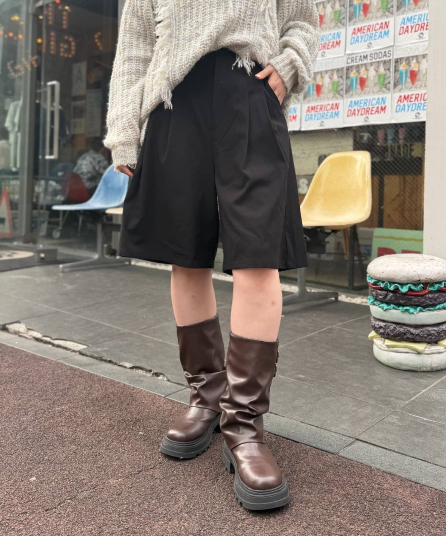 w closet(ダブルクローゼット) ハーフパンツ