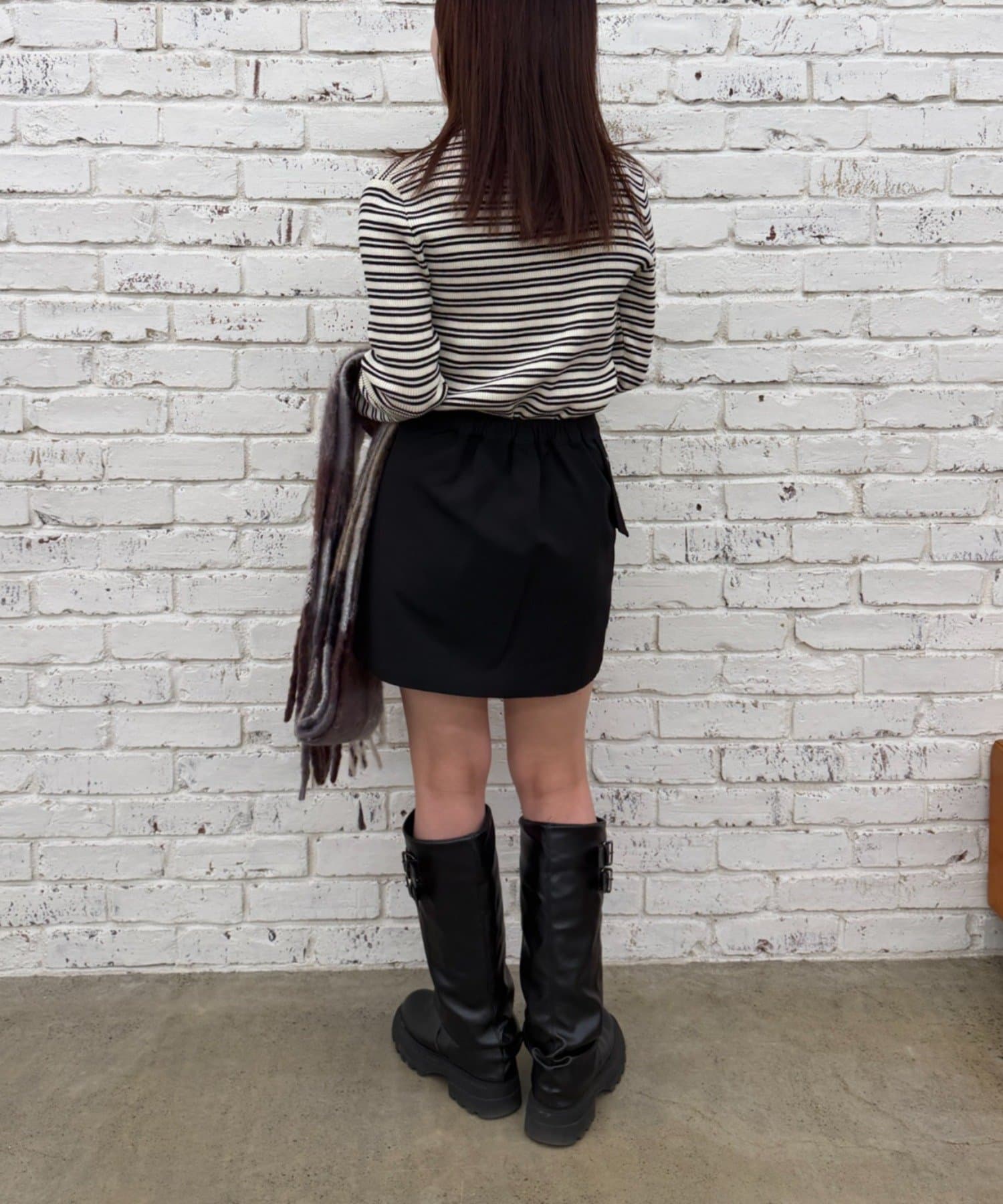 w closet(ダブルクローゼット) ポケット付ミニスカパン