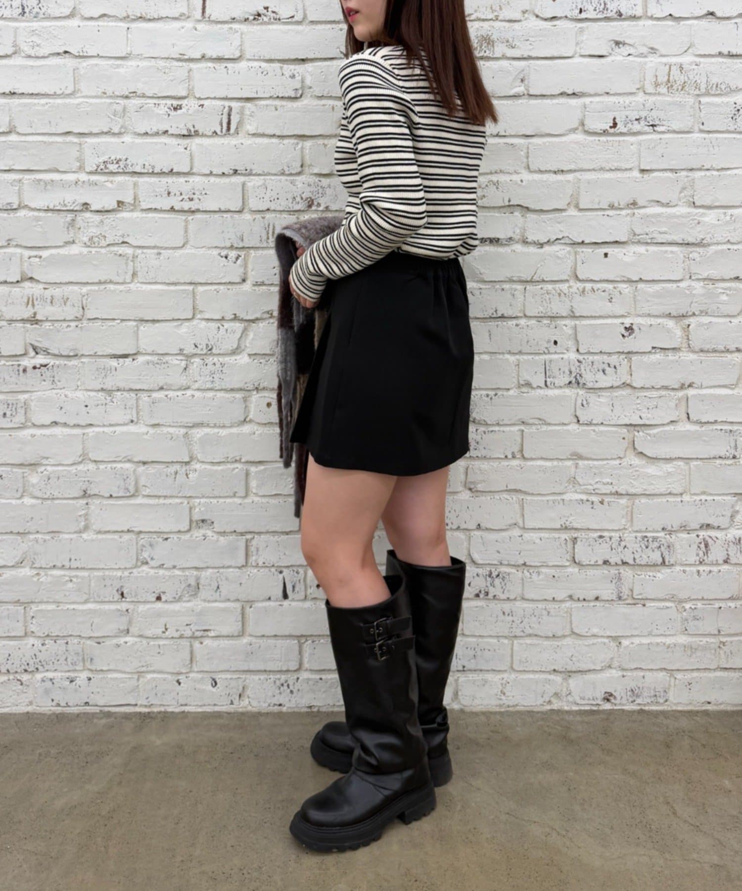 w closet(ダブルクローゼット) ポケット付ミニスカパン