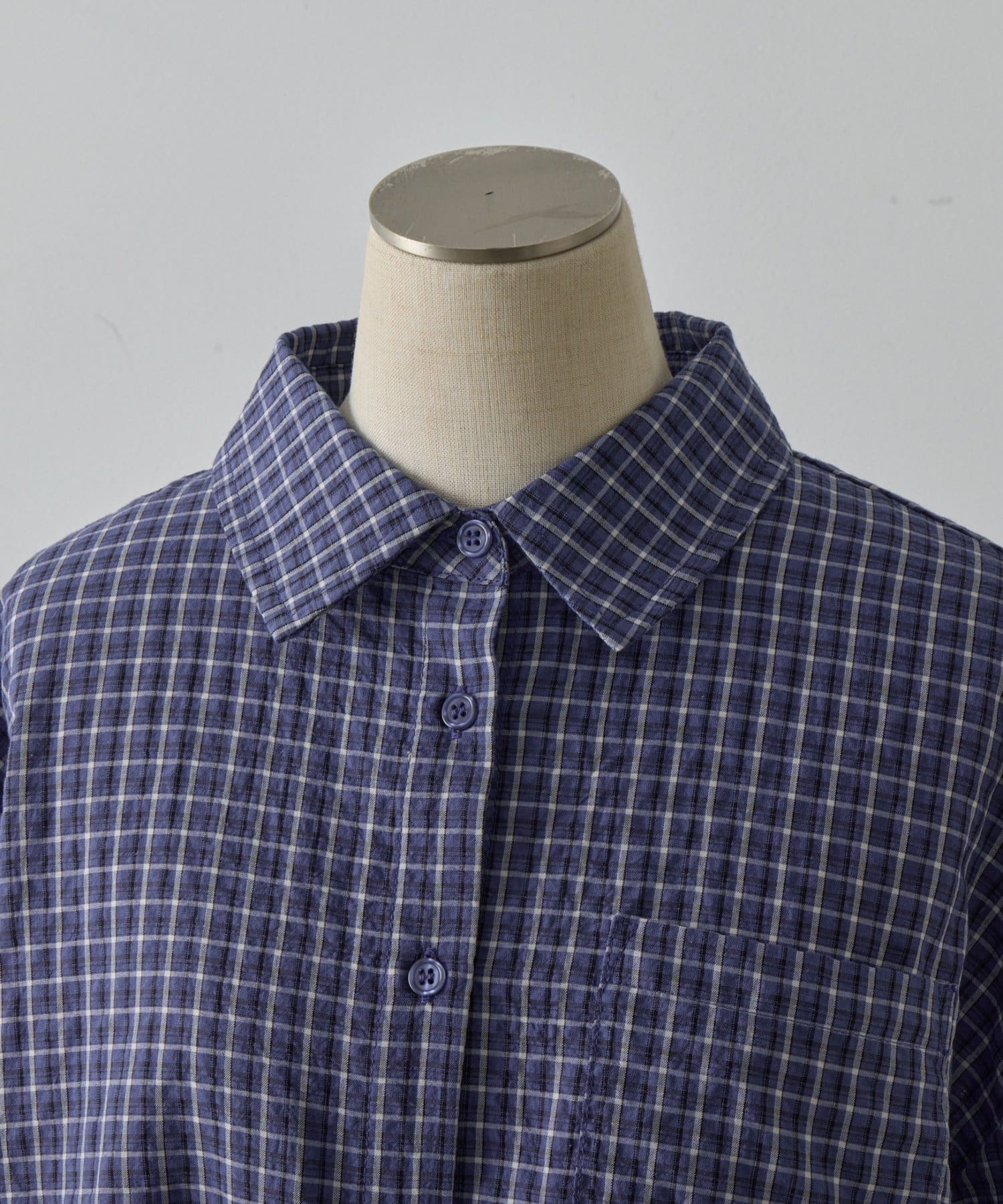 -goocy-(グーシー) 長袖チェックビッグシャツ