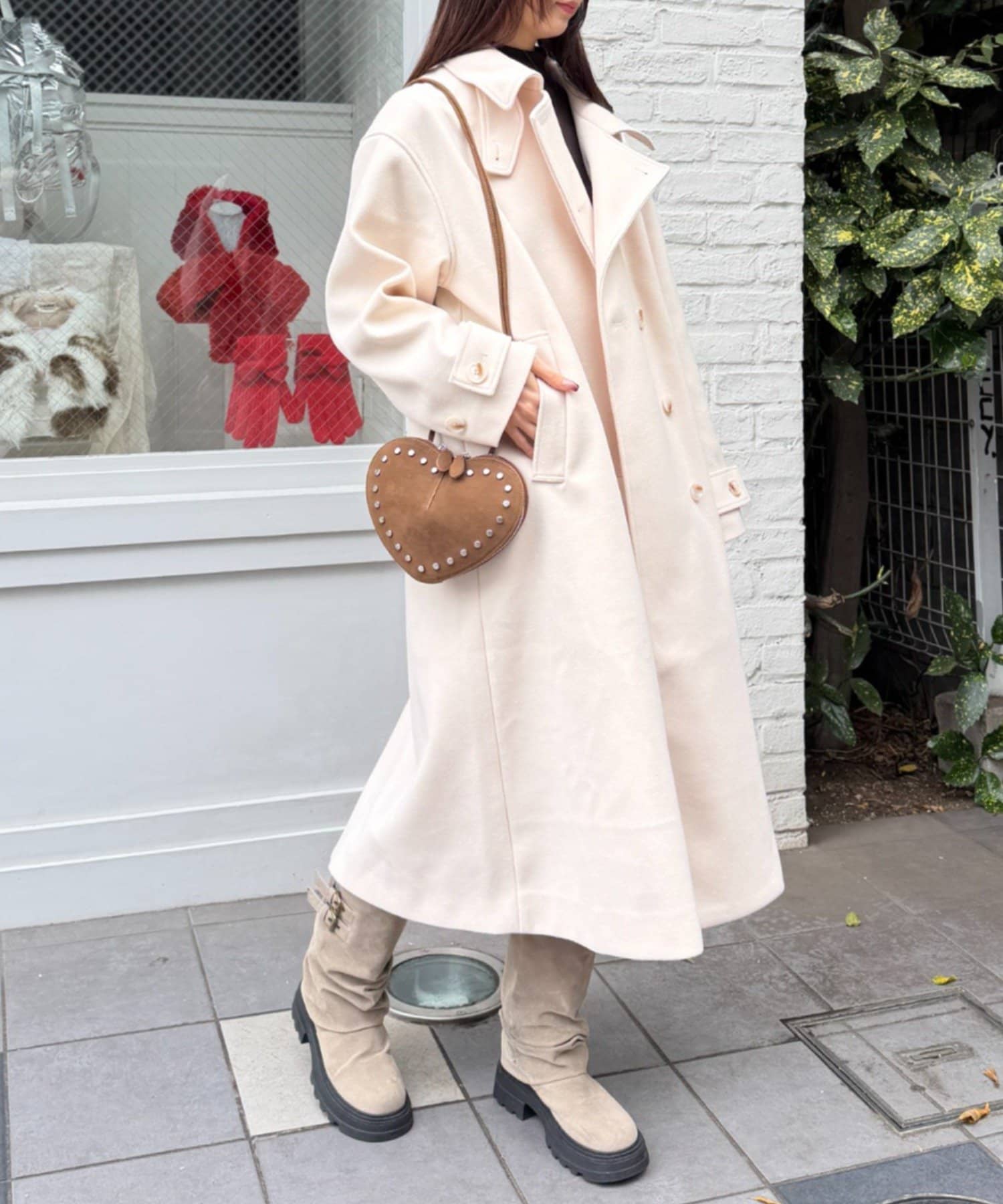 w closet(ダブルクローゼット) ハートショルダーBAG