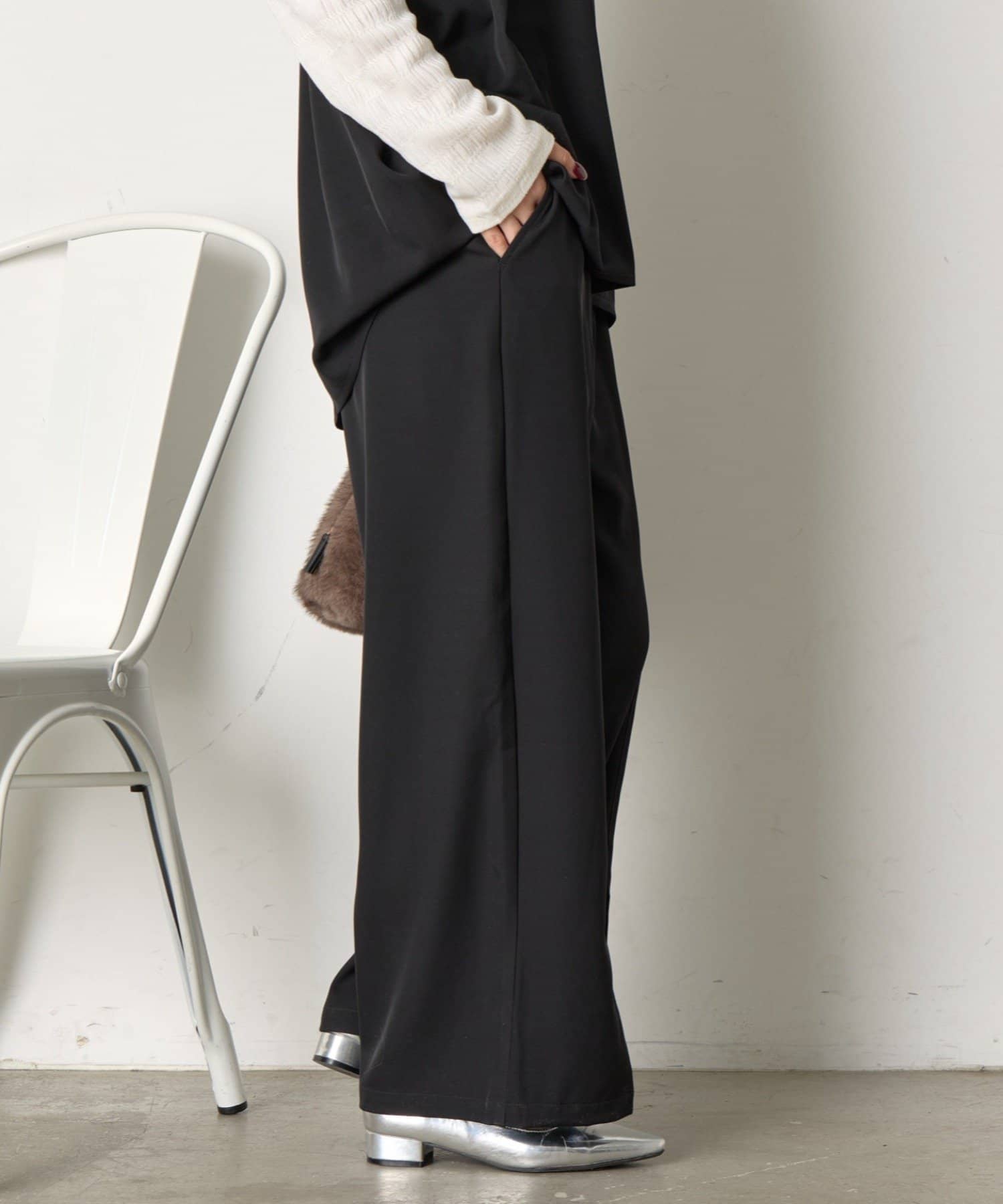 Jena　espace merveilleux(ジェナ　エスパスメルヴェイユ) 【ゆい企画】【WEB限定/低身長サイズ】トロミベストセットアップ