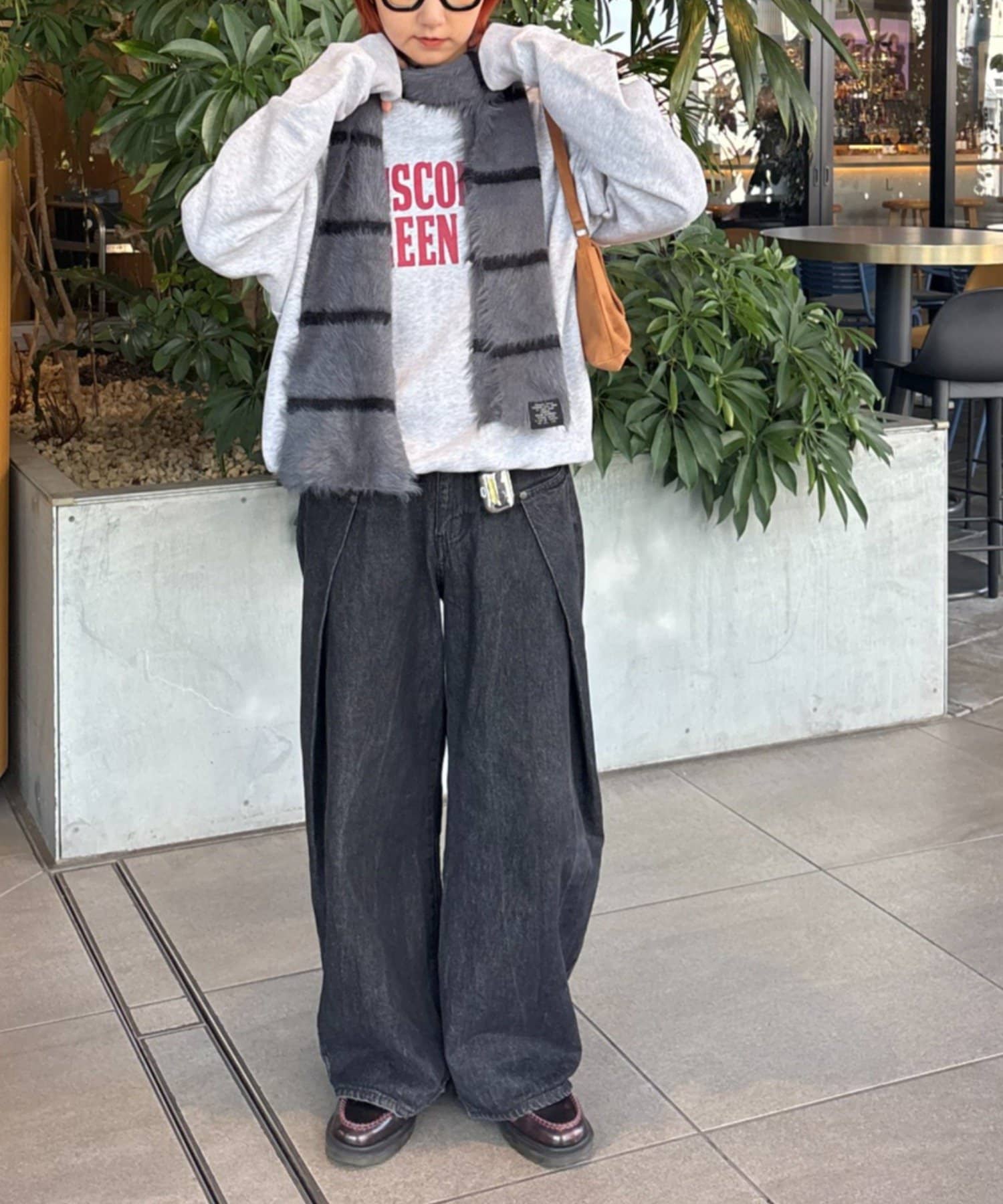 CIAOPANIC TYPY(チャオパニックティピー) シャギーボーダーマフラー