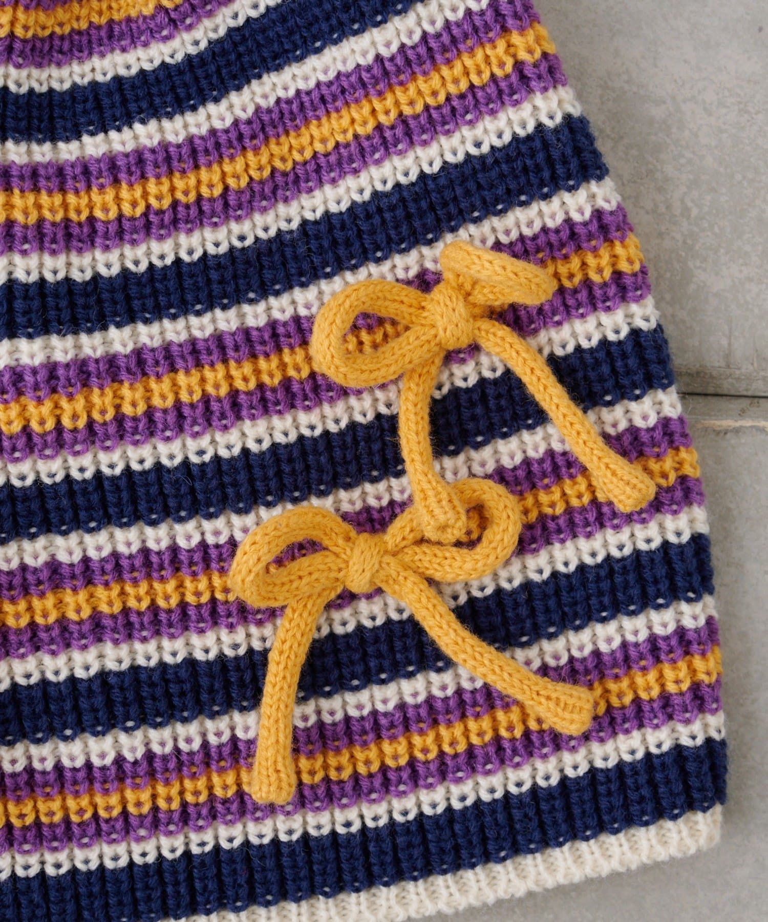 CIAOPANIC TYPY(チャオパニックティピー) ★【HELLO.SANFRANCISCO/ハローサンフランシスコ】リボン付マルチボーダービーニー帽