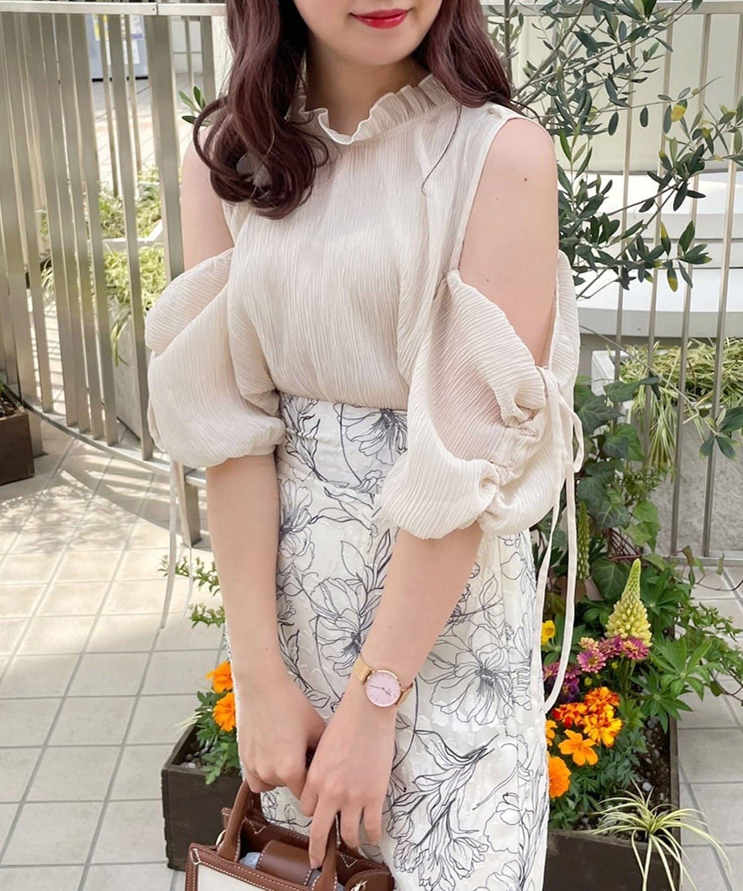 NICE CLAUP / OLIVE des OLIVE OUTLET(ナイスクラップ  / オリーブ デ オリーブ アウトレット) 【one after another】【WEB限定/リバイバル】肩リボン2way