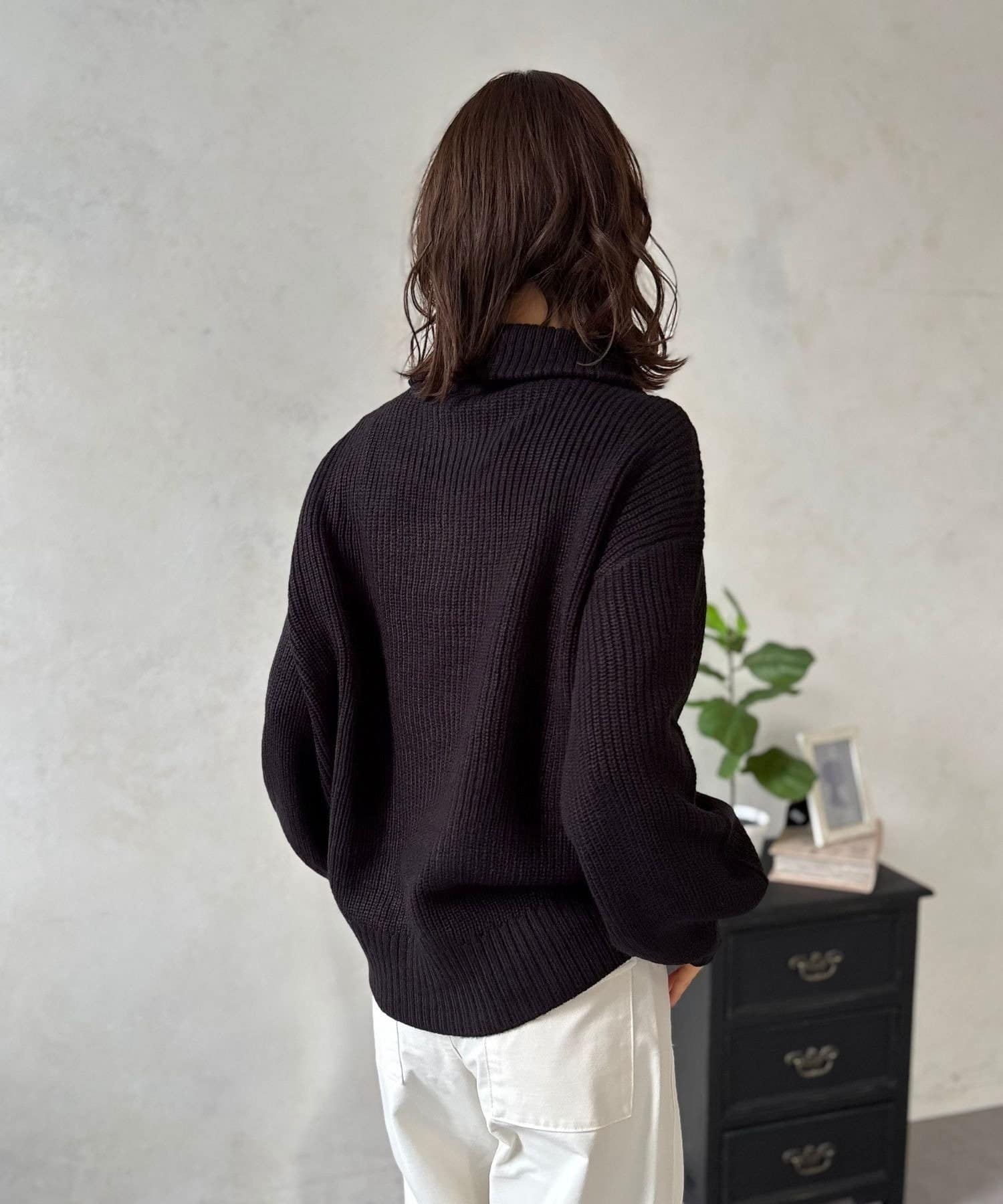 LOCUST(ローカスト) 【ラフ×お洒落】ハーフジップニット