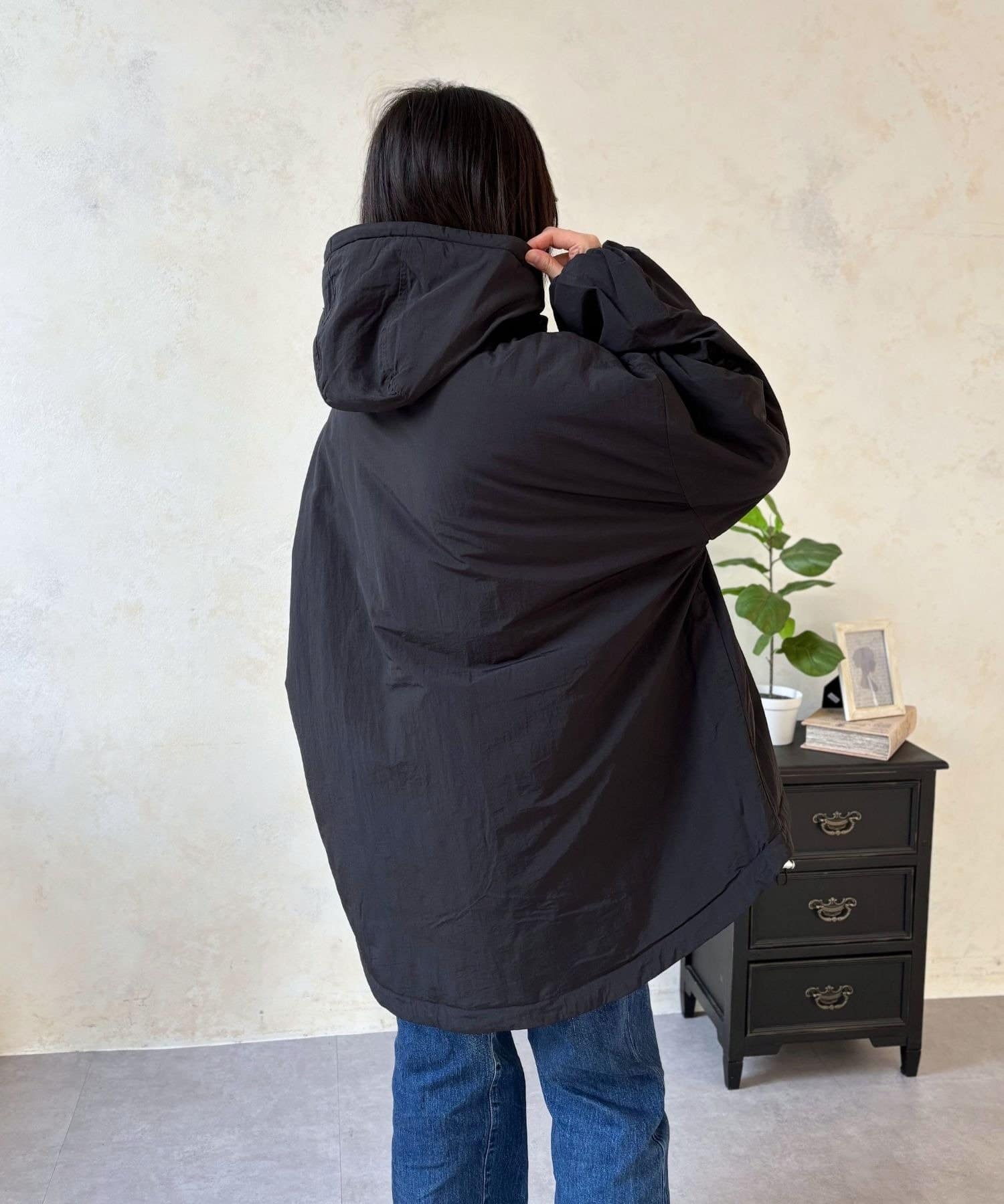 LOCUST(ローカスト) 【軽暖】フード付中綿ブルゾン