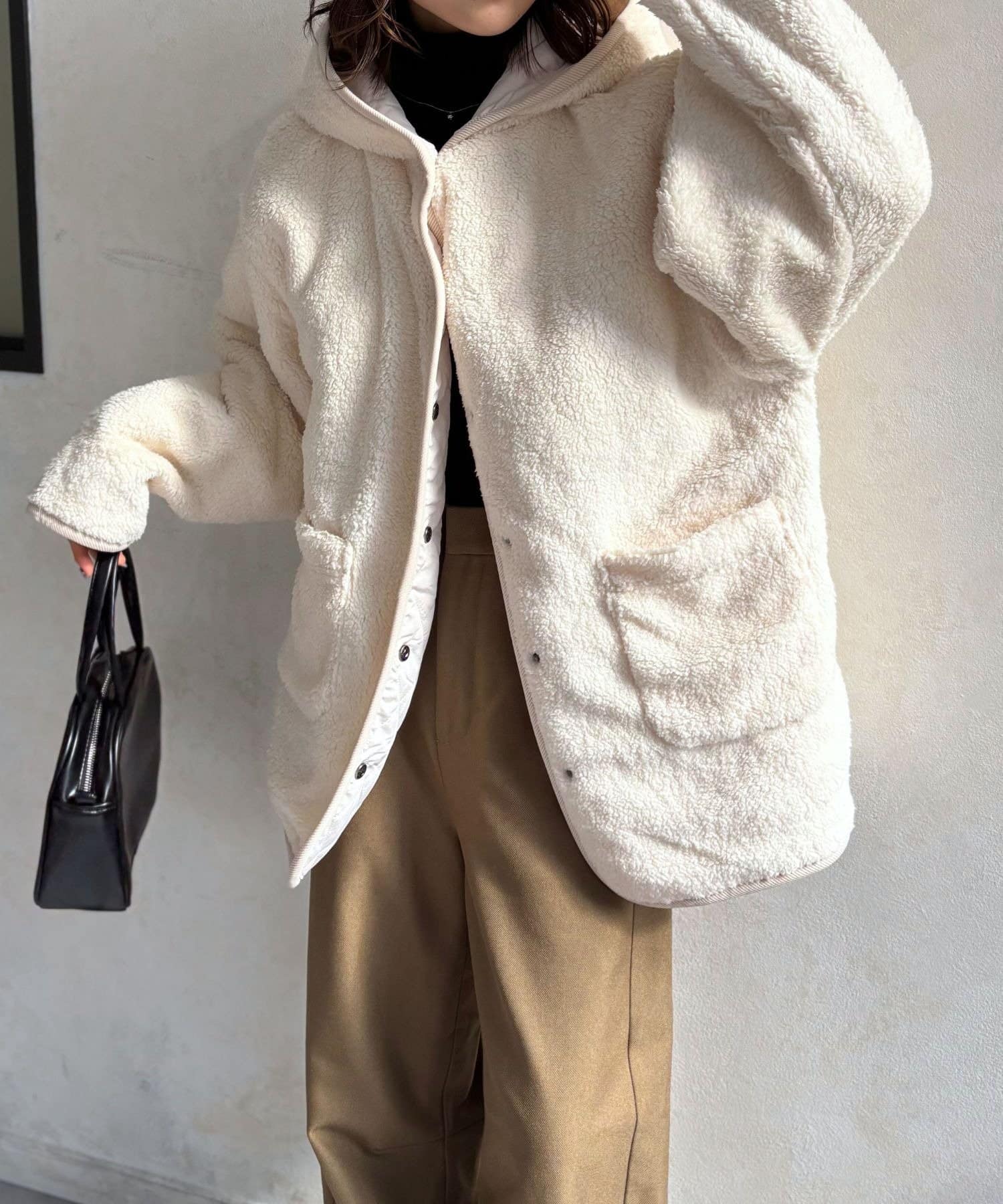 LOCUST(ローカスト) 【2WAY】キルティング×ボアリバーシブルジャケット