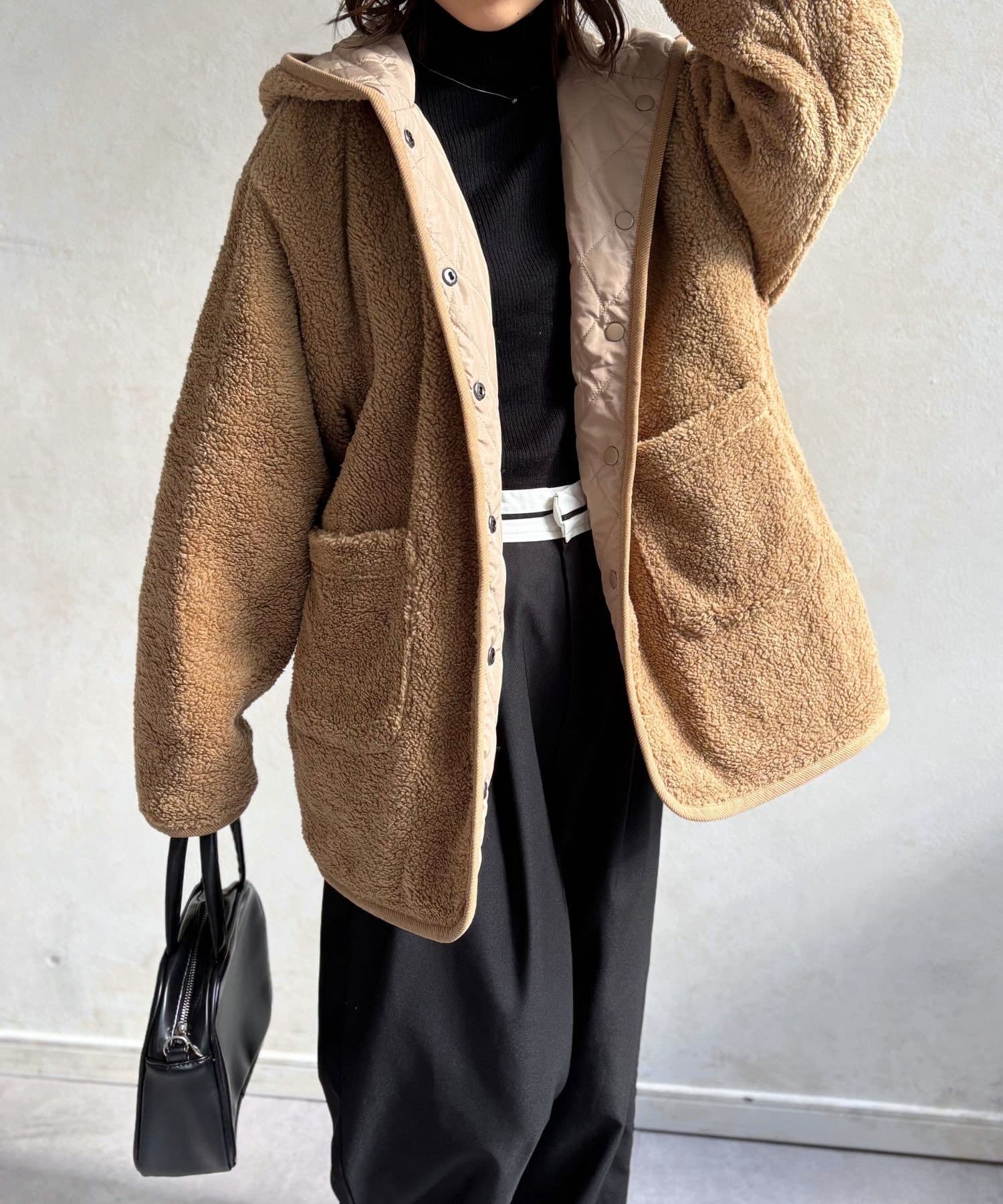 LOCUST(ローカスト) 【2WAY】キルティング×ボアリバーシブルジャケット