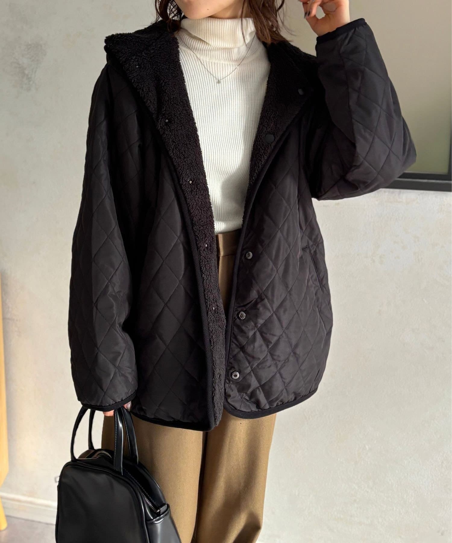 LOCUST(ローカスト) 【2WAY】キルティング×ボアリバーシブルジャケット