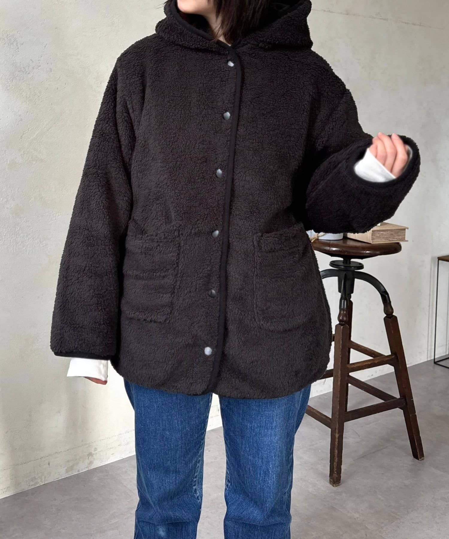 LOCUST(ローカスト) 【2WAY】キルティング×ボアリバーシブルジャケット