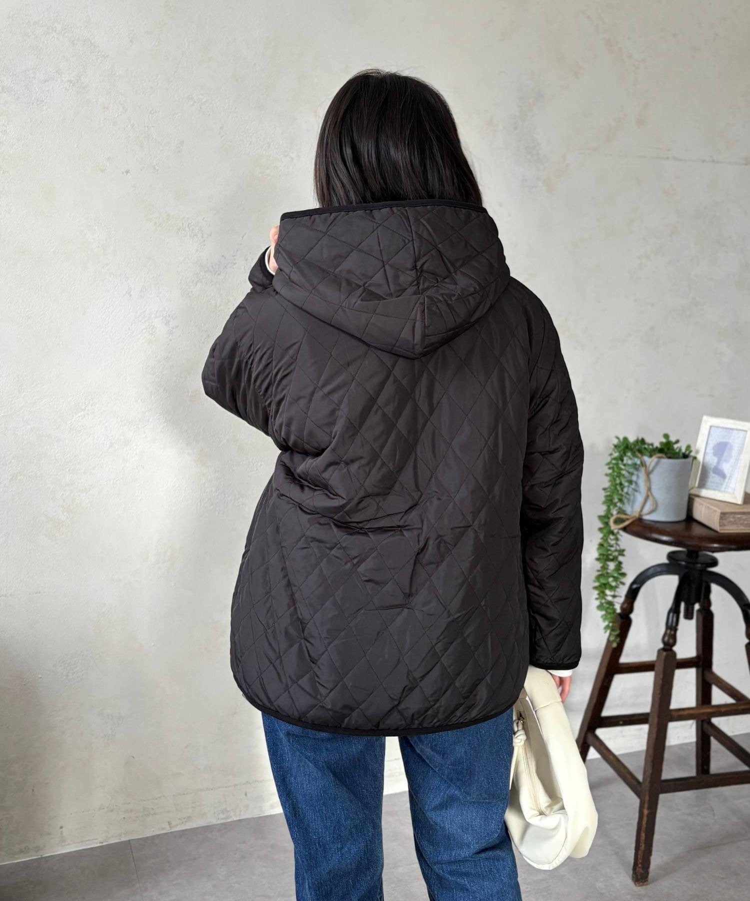 LOCUST(ローカスト) 【2WAY】キルティング×ボアリバーシブルジャケット