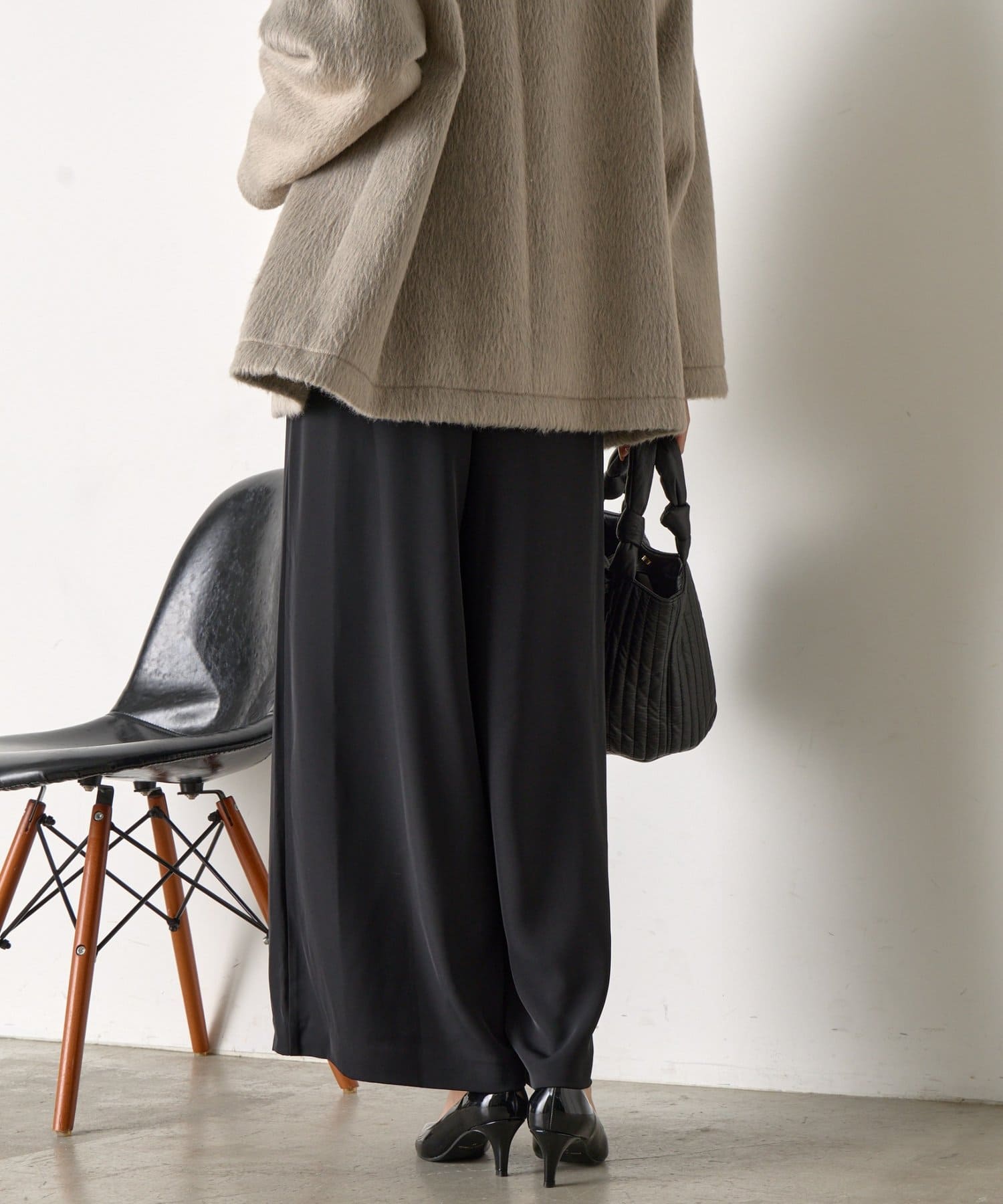 Jena　espace merveilleux(ジェナ　エスパスメルヴェイユ) トロミキャタピラーワイドパンツ