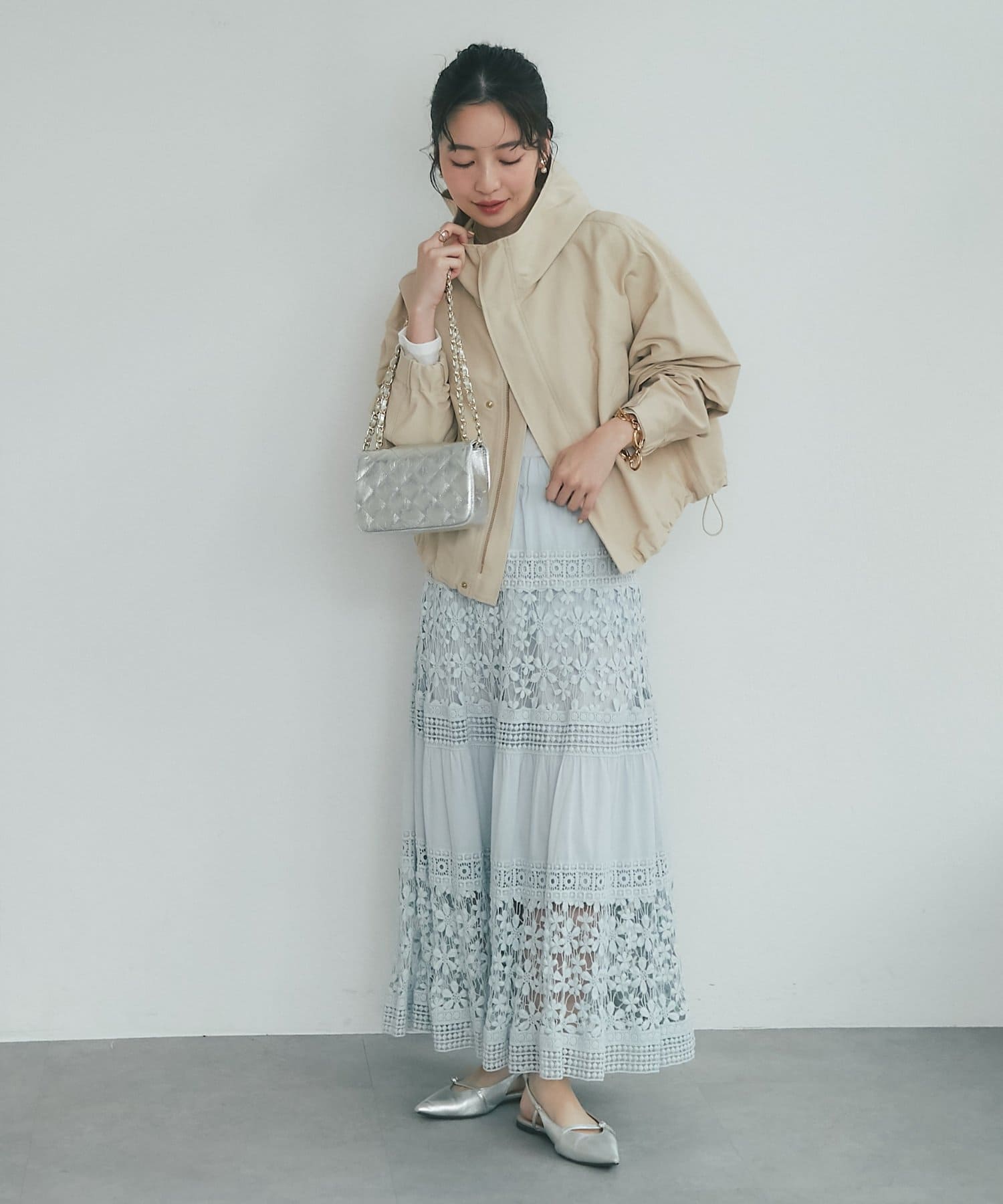 La boutique BonBon(ラブティックボンボン) 【復刻！・着回し力抜群】フーディショートブルゾン