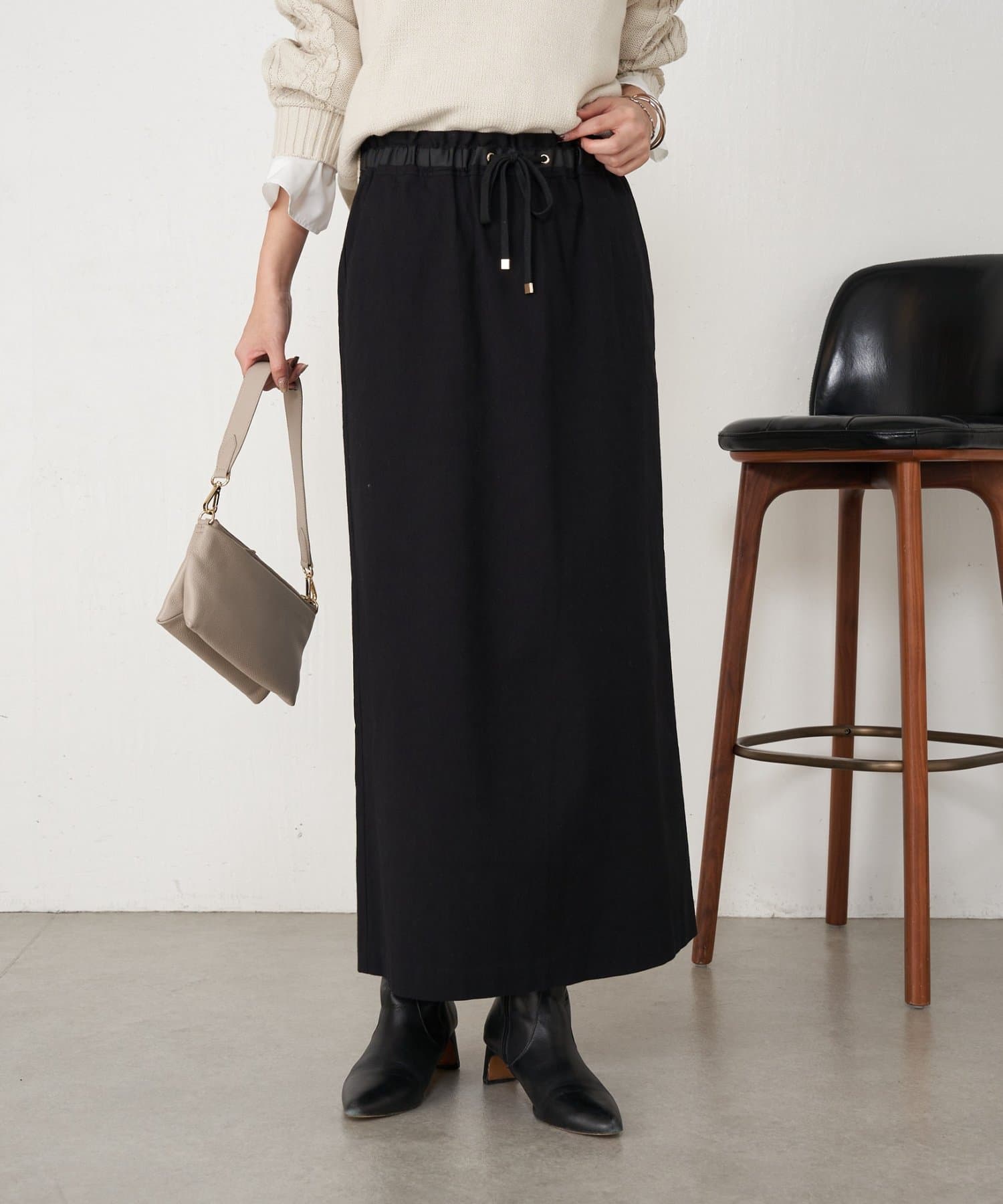 Jena　espace merveilleux(ジェナ　エスパスメルヴェイユ) 【ウエストゴム】ウエストテープメンスカート