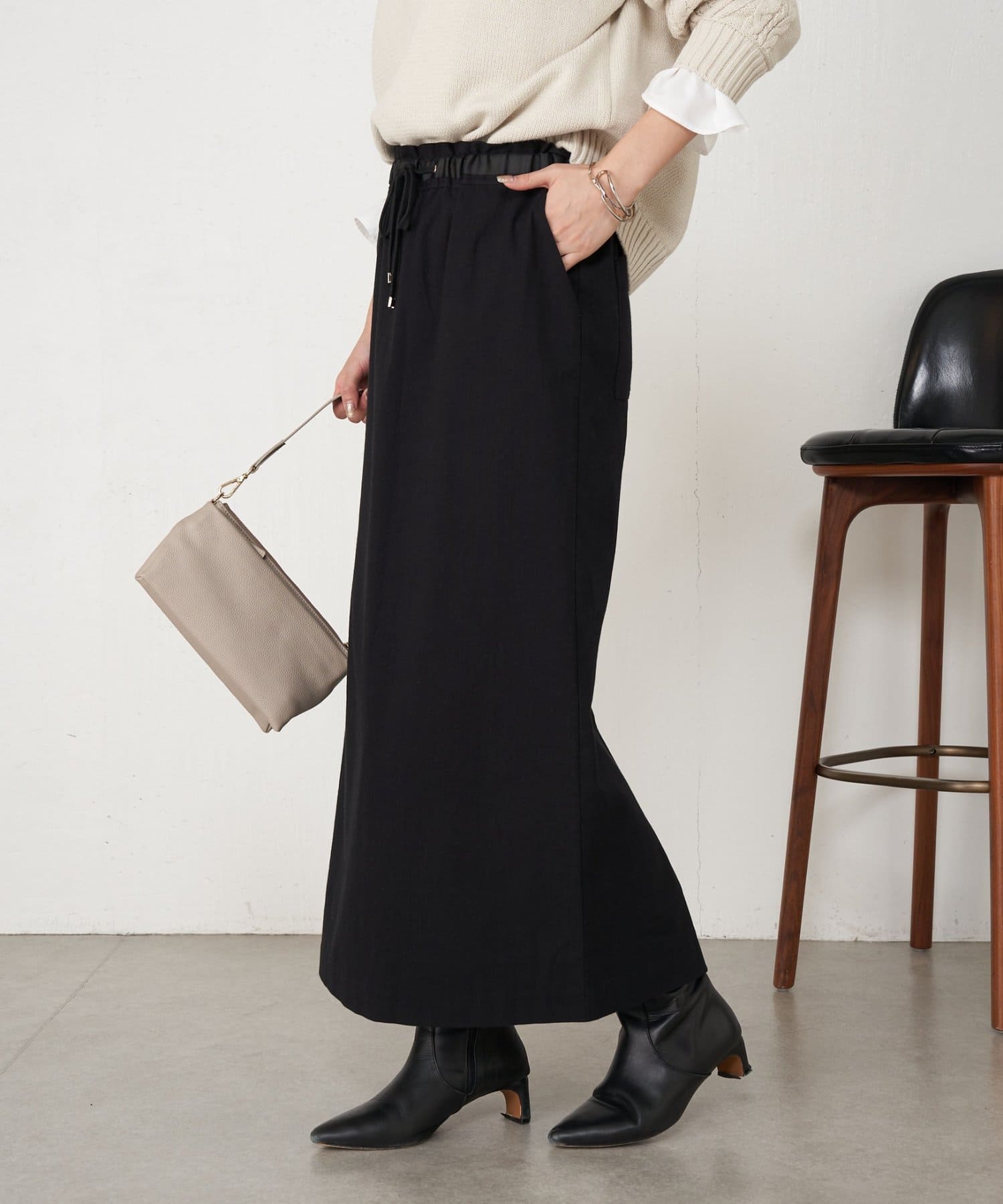 Jena　espace merveilleux(ジェナ　エスパスメルヴェイユ) 【ウエストゴム】ウエストテープメンスカート