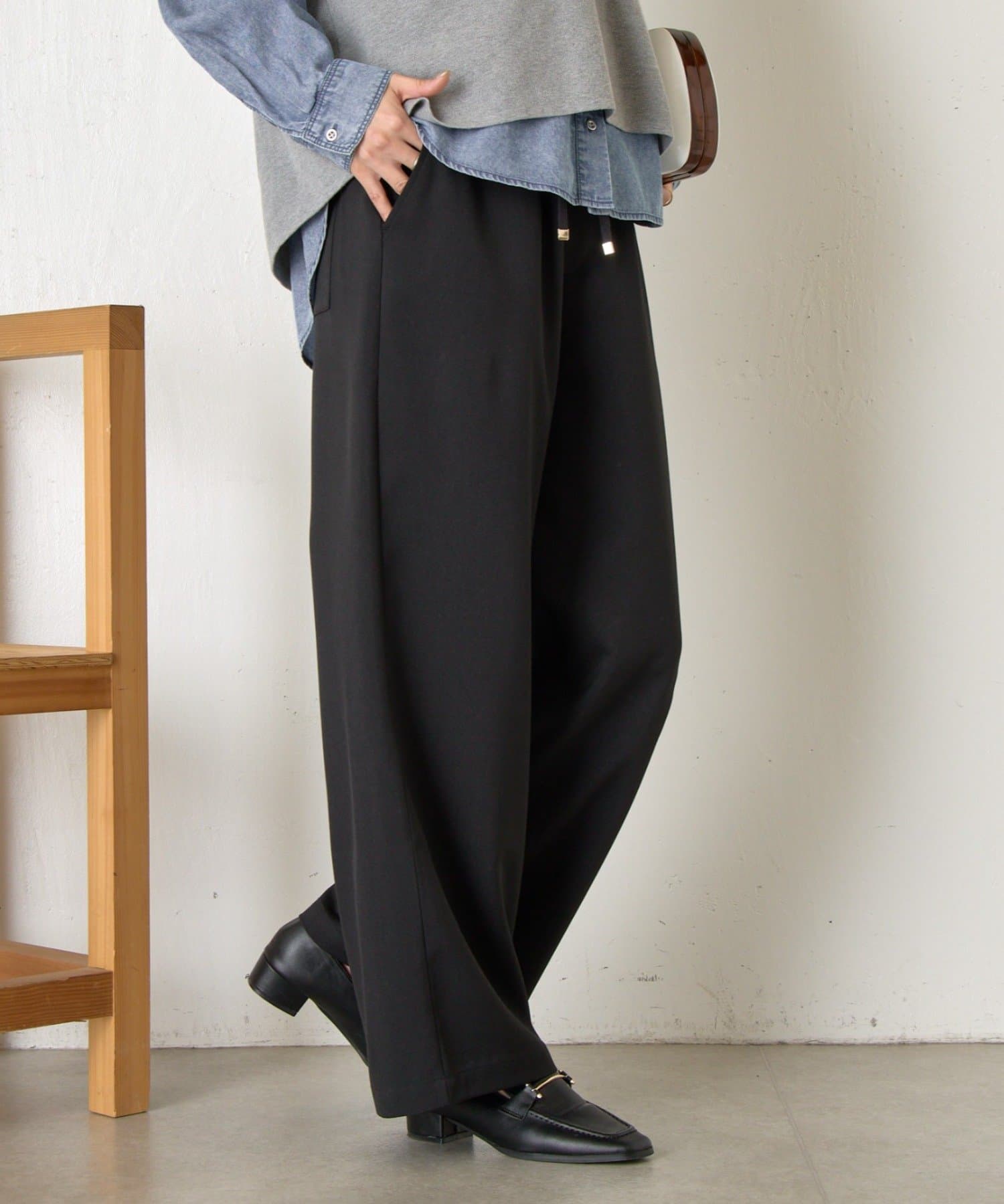 Jena　espace merveilleux(ジェナ　エスパスメルヴェイユ) ツイルイージーパンツ