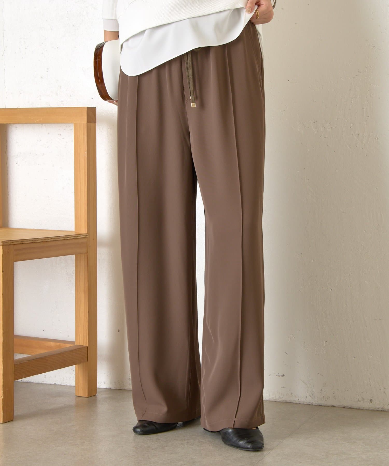 Jena　espace merveilleux(ジェナ　エスパスメルヴェイユ) 【待望の再入荷！/サイズ展開あり/WEB限定カラーあり】トロミイージーパンツ