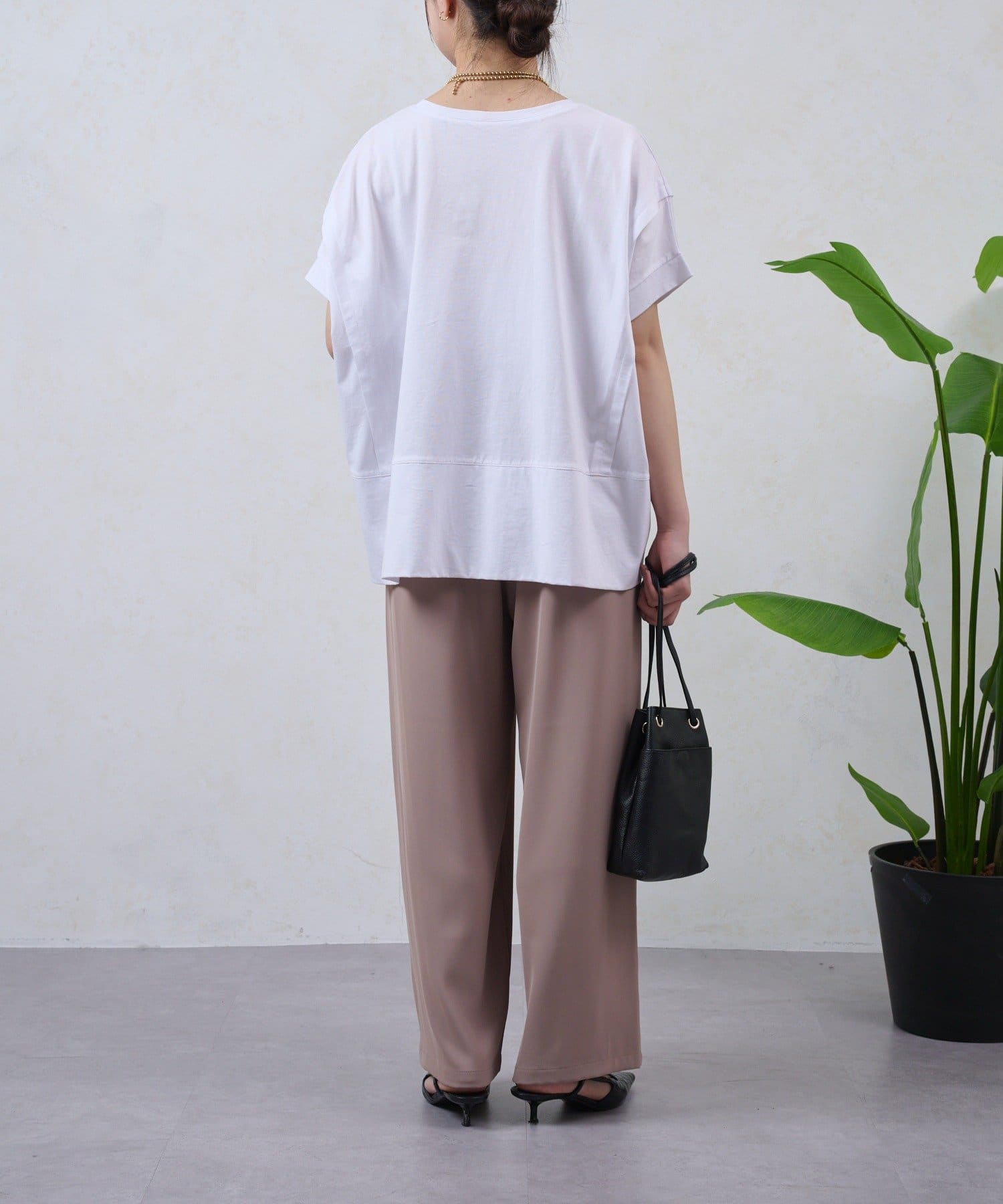 Jena　espace merveilleux(ジェナ　エスパスメルヴェイユ) 【ベストセラー/2サイズ展開】トロミイージーパンツ