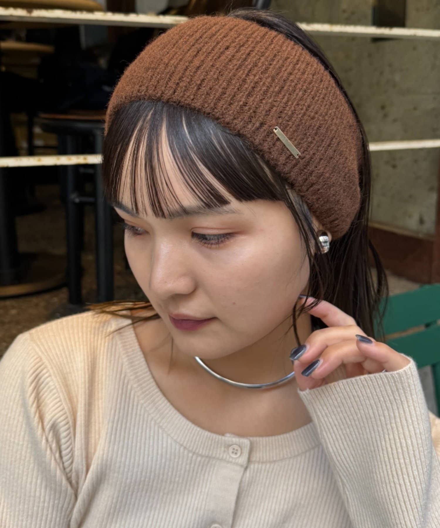 CIAOPANIC TYPY(チャオパニックティピー) 【プチプラ】プレート付きリブヘアターバン