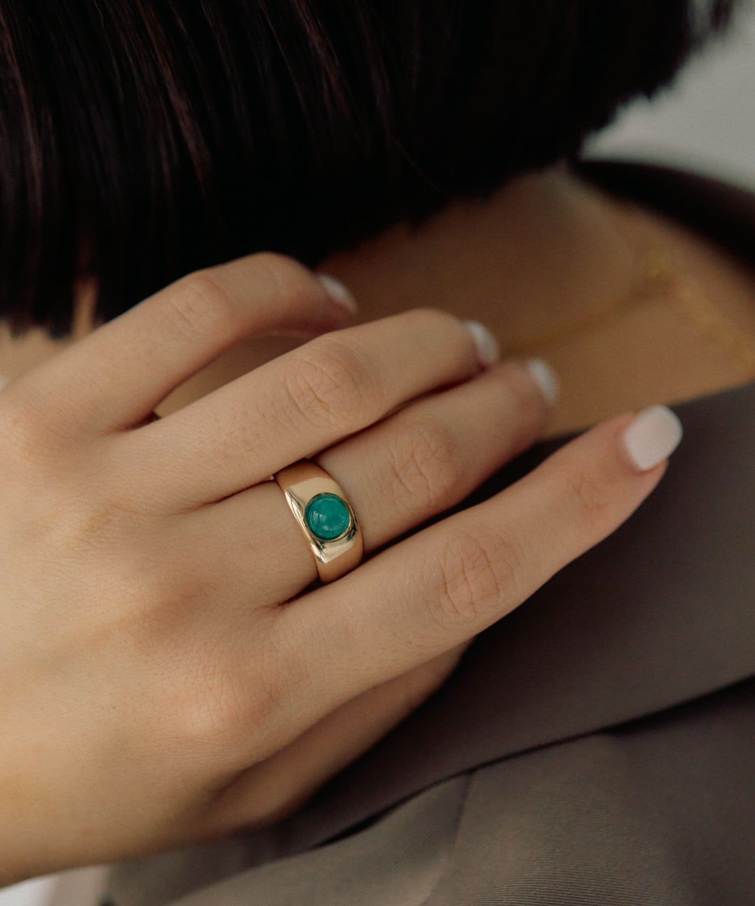 ear PAPILLONNER(イア パピヨネ) プチカラーカボションリング