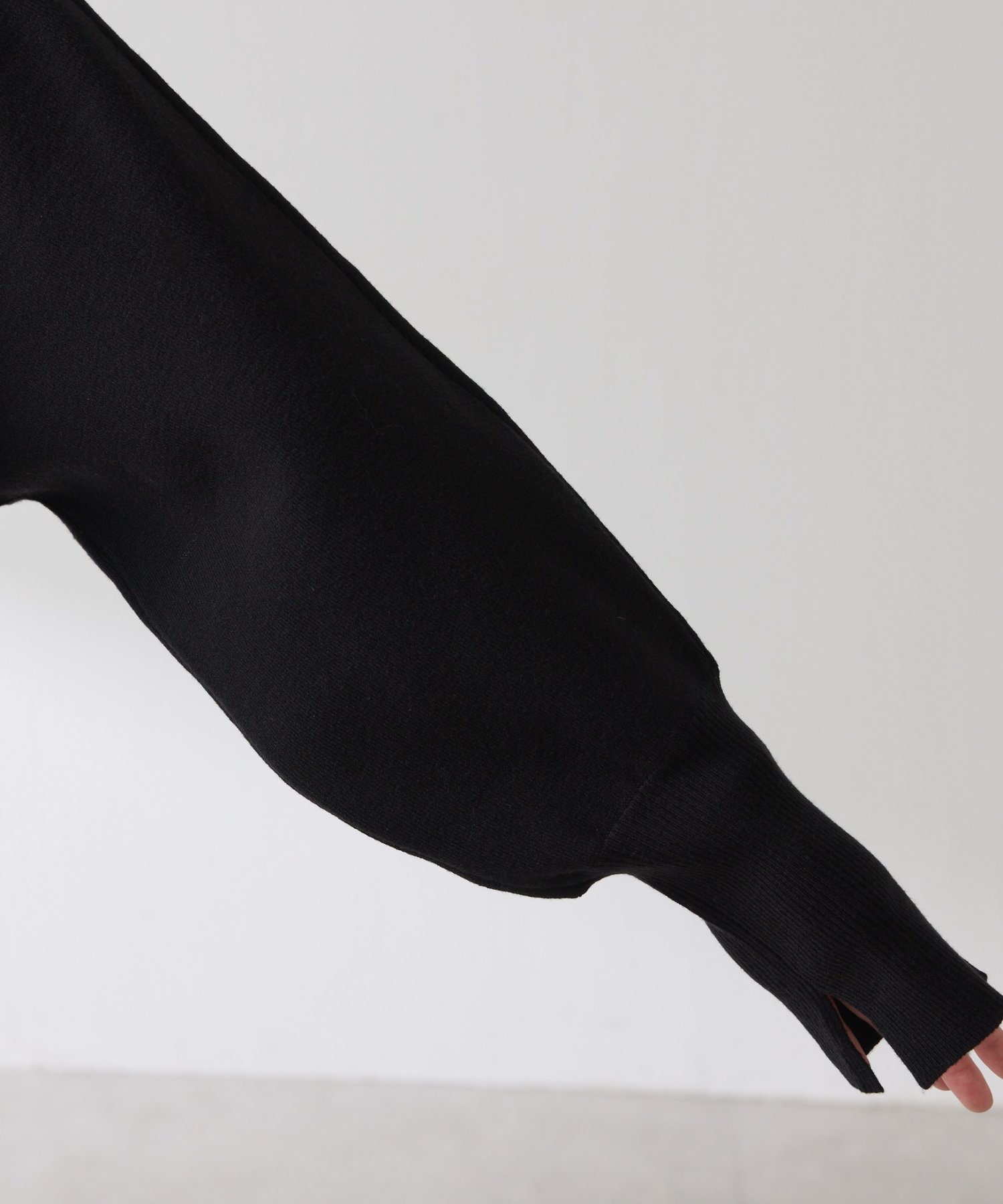 COLLAGE GALLARDAGALANTE(コラージュ ガリャルダガランテ) 【ゆったりめニット】袖リブ２WAYドルマンニット