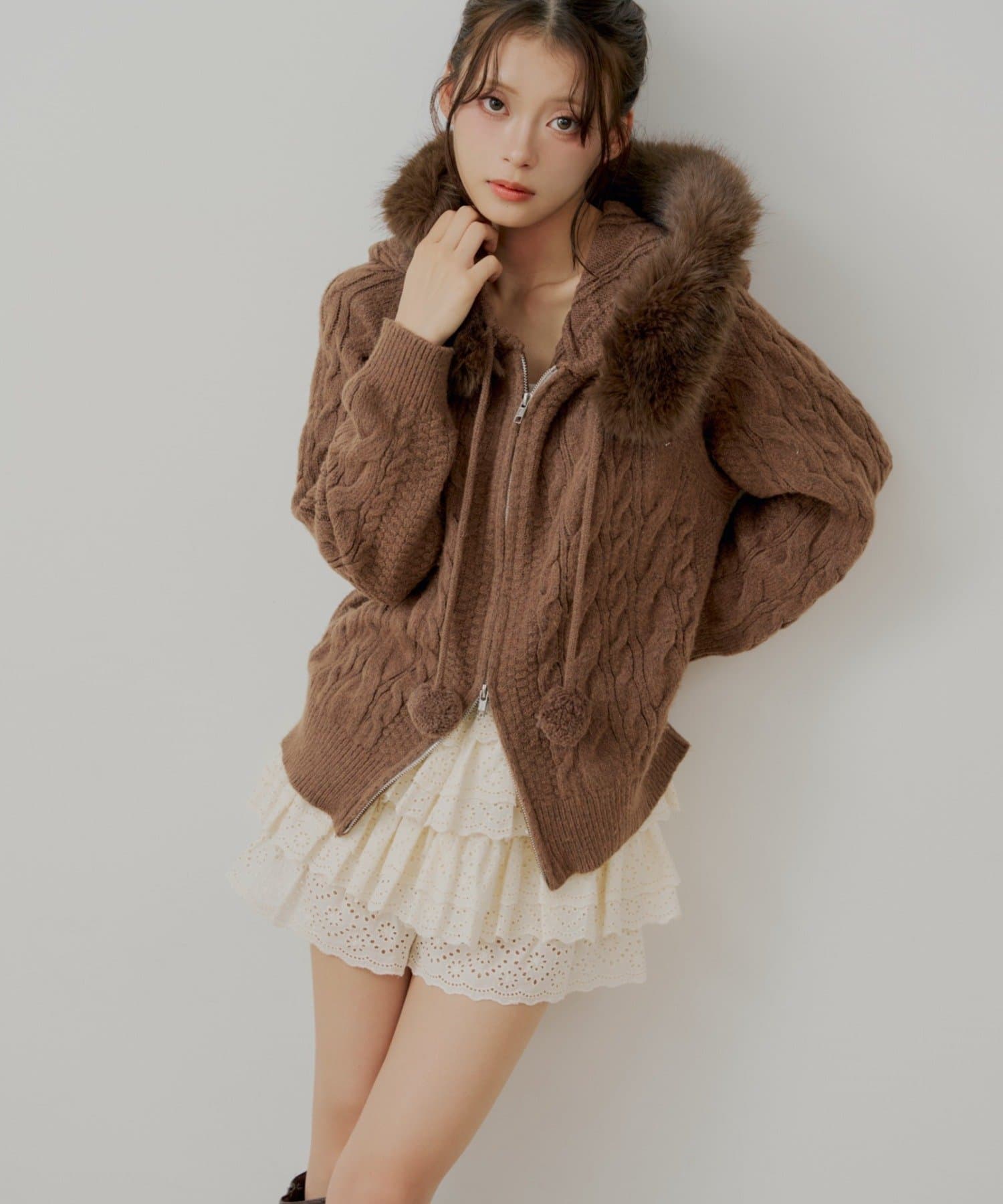 Chico(チコ) コットンレースティアードショートパンツ