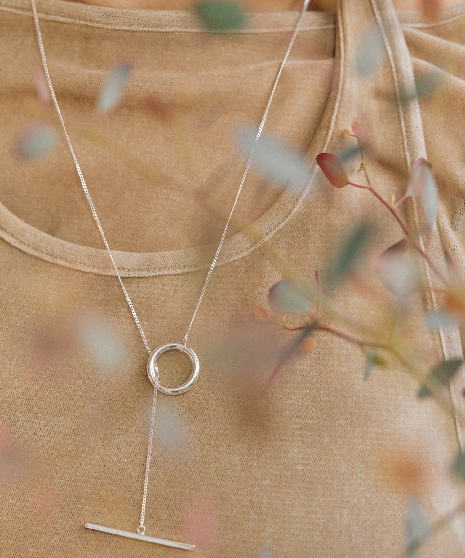 ear PAPILLONNER(イア パピヨネ) 《インフルエンサーuchida企画/スターリングシルバー》マンテルロングネックレス