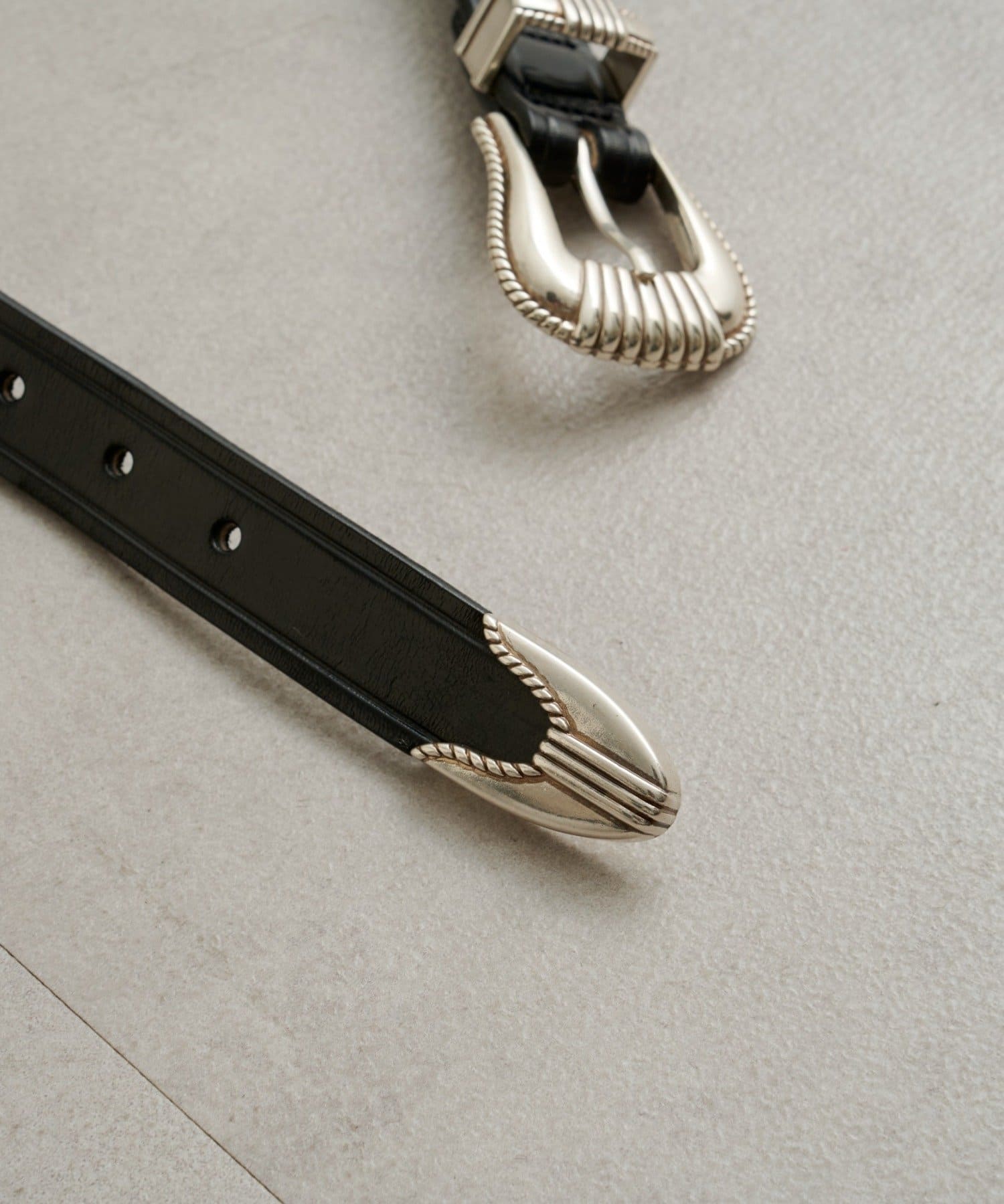 Omekashi(オメカシ) TORY LEATHER 3Piece Silber Buckle Beit