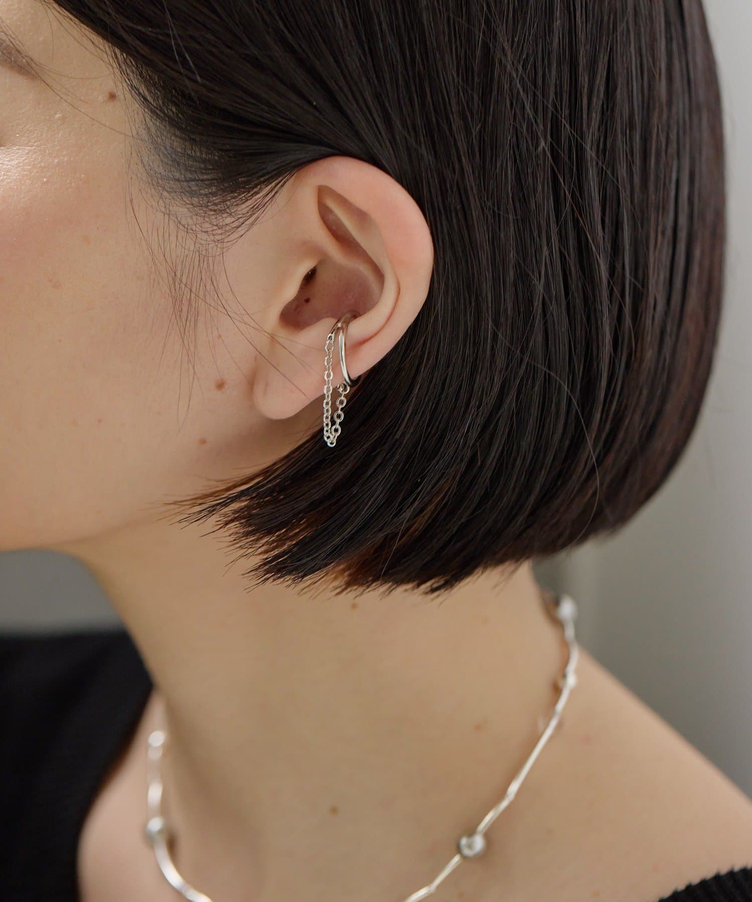 ear PAPILLONNER(イア パピヨネ) チェーンフープイヤーカフ