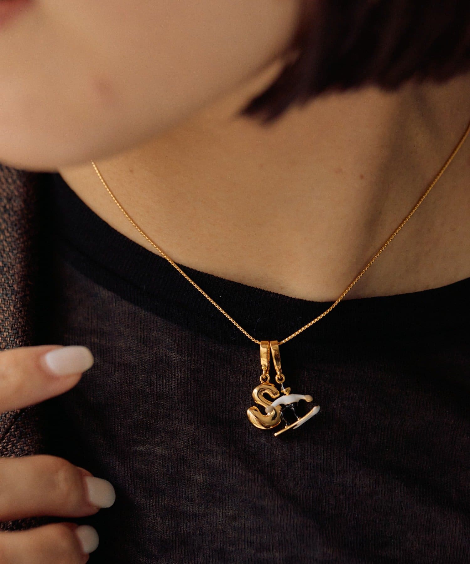 ear PAPILLONNER(イア パピヨネ) ゲレンデスノーボーダーネックレス