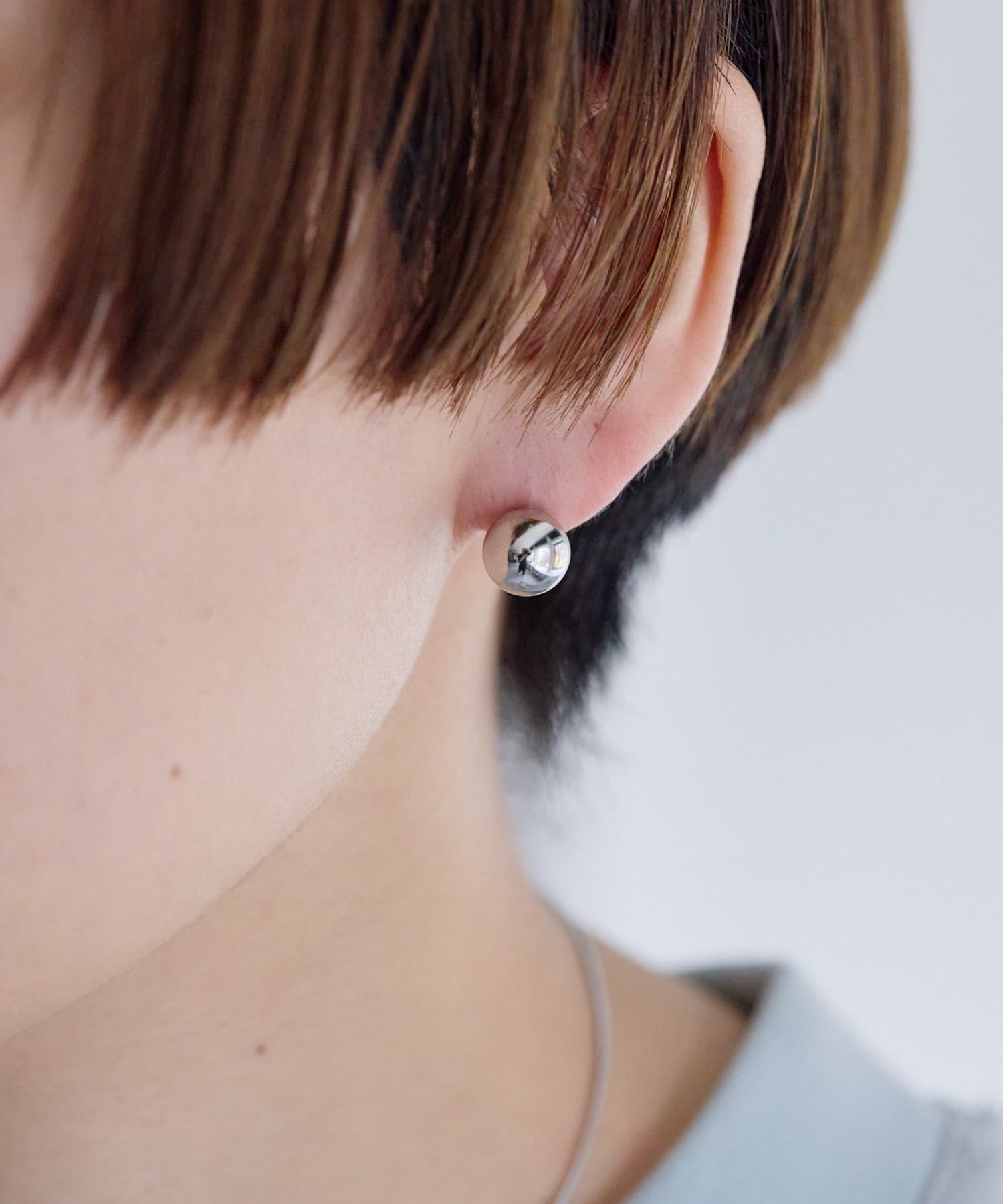 ear PAPILLONNER(イア パピヨネ) 《金属アレルギー対応/ステンレス》ぽってりバックフープピアス