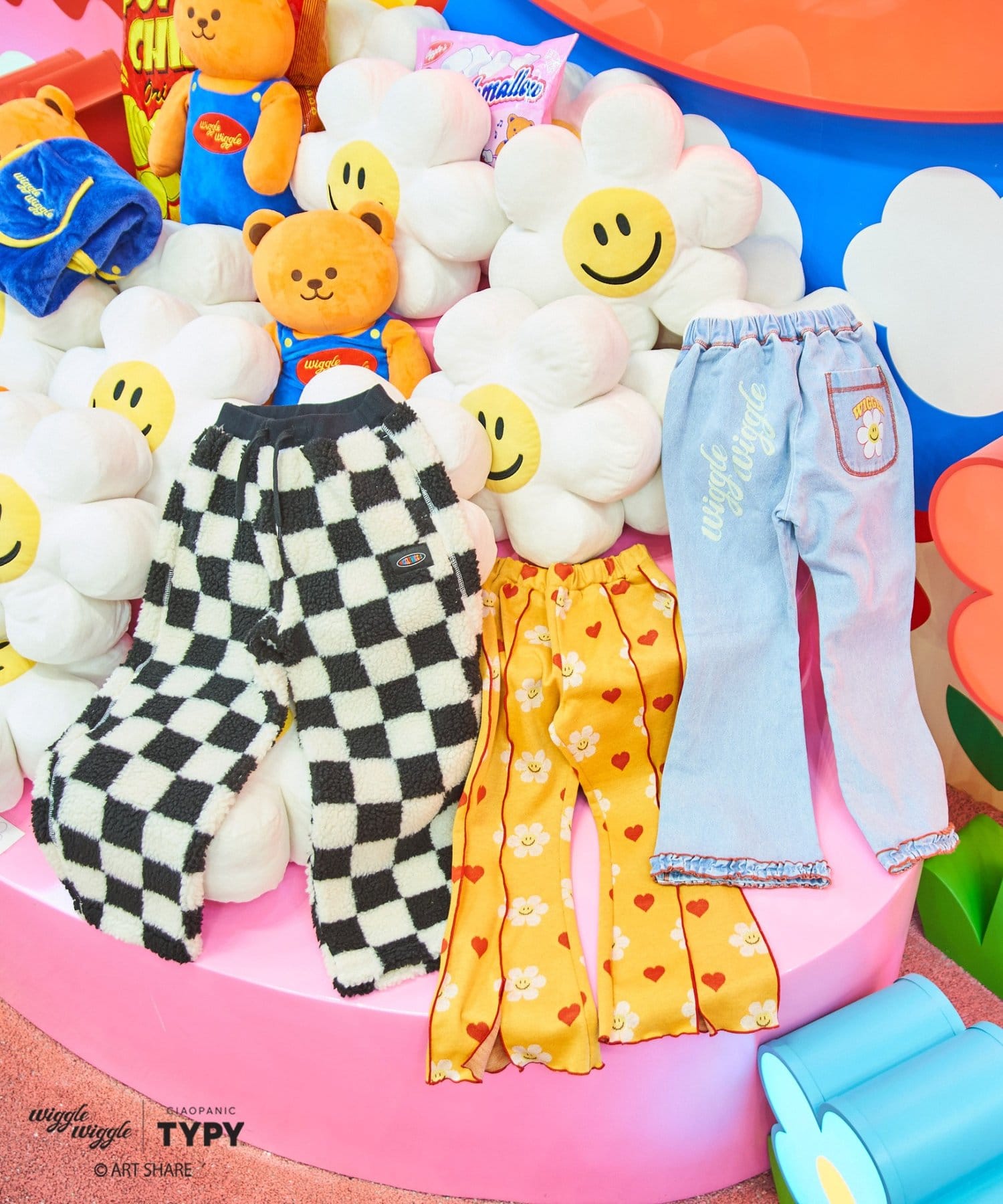 CIAOPANIC TYPY(チャオパニックティピー) 【KIDS】【wigglewiggle】《ジュニアサイズあり》配色フリルフレアデニム