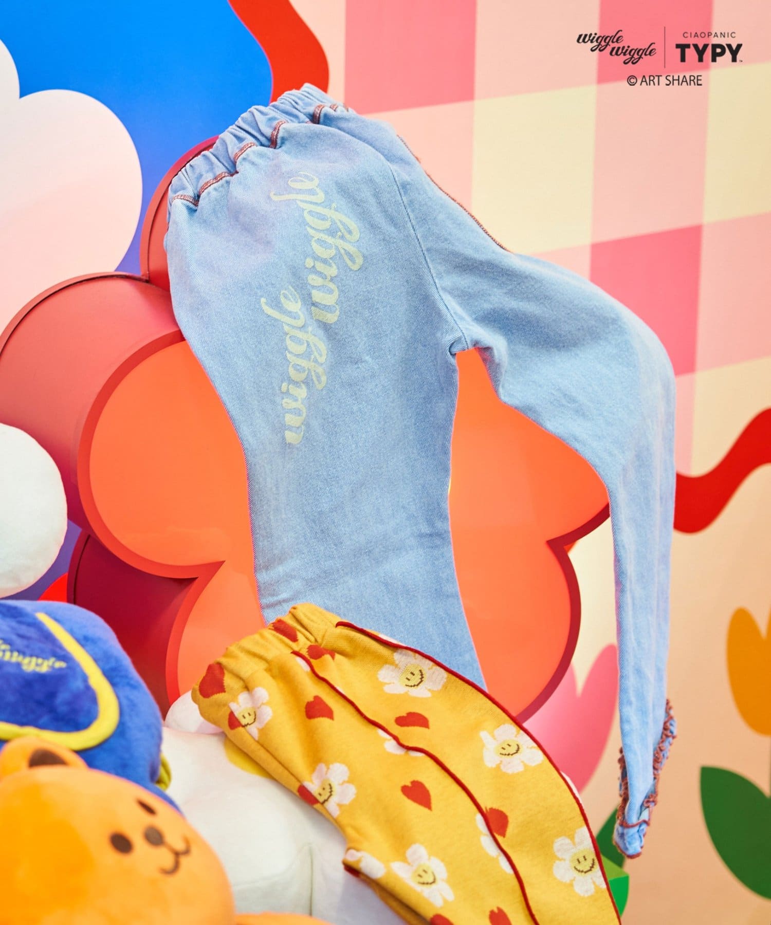 CIAOPANIC TYPY(チャオパニックティピー) 【KIDS】【wigglewiggle】《ジュニアサイズあり》配色フリルフレアデニム